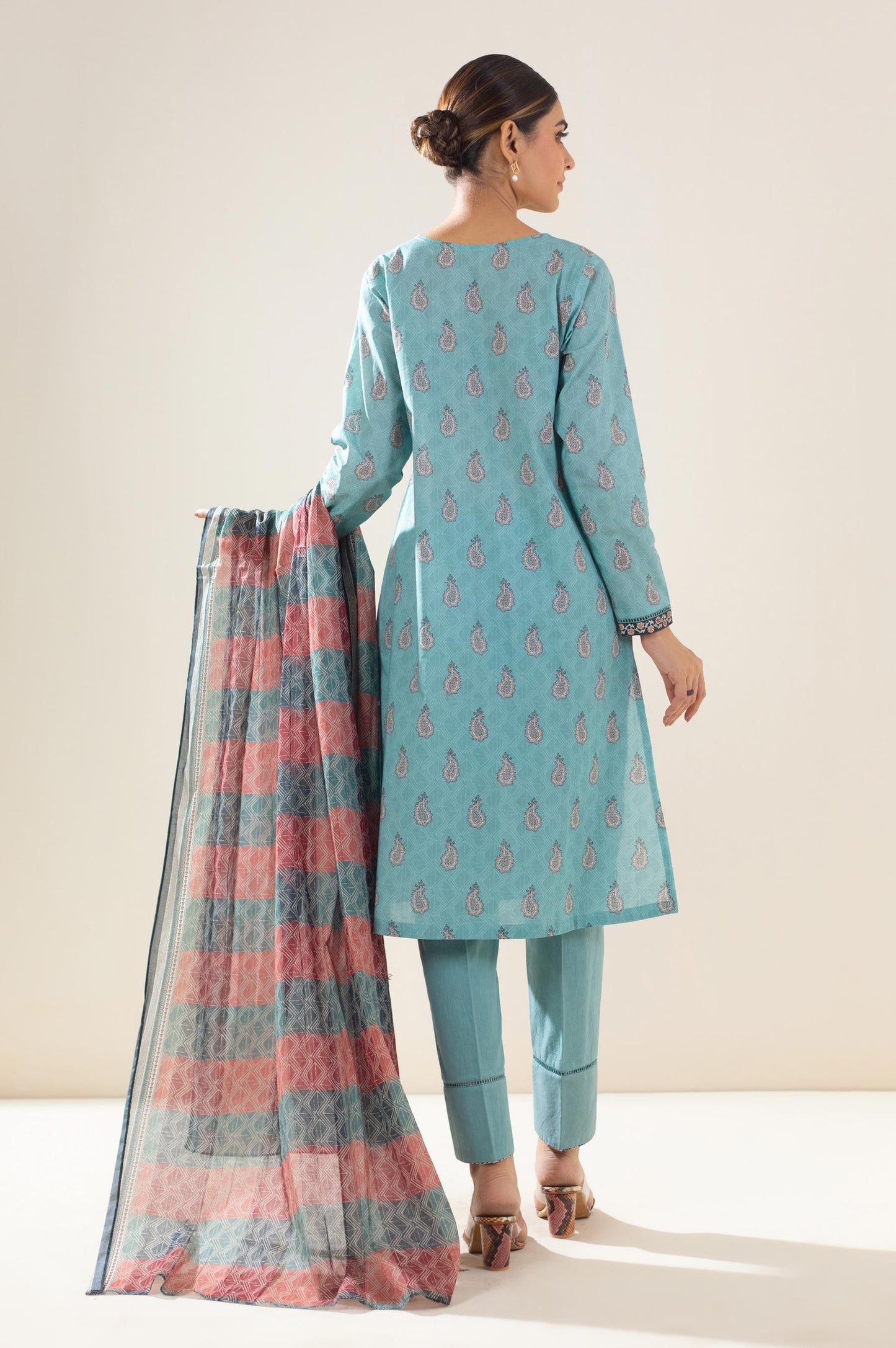 Unstitched 3 Piece Printed Lawn Suit