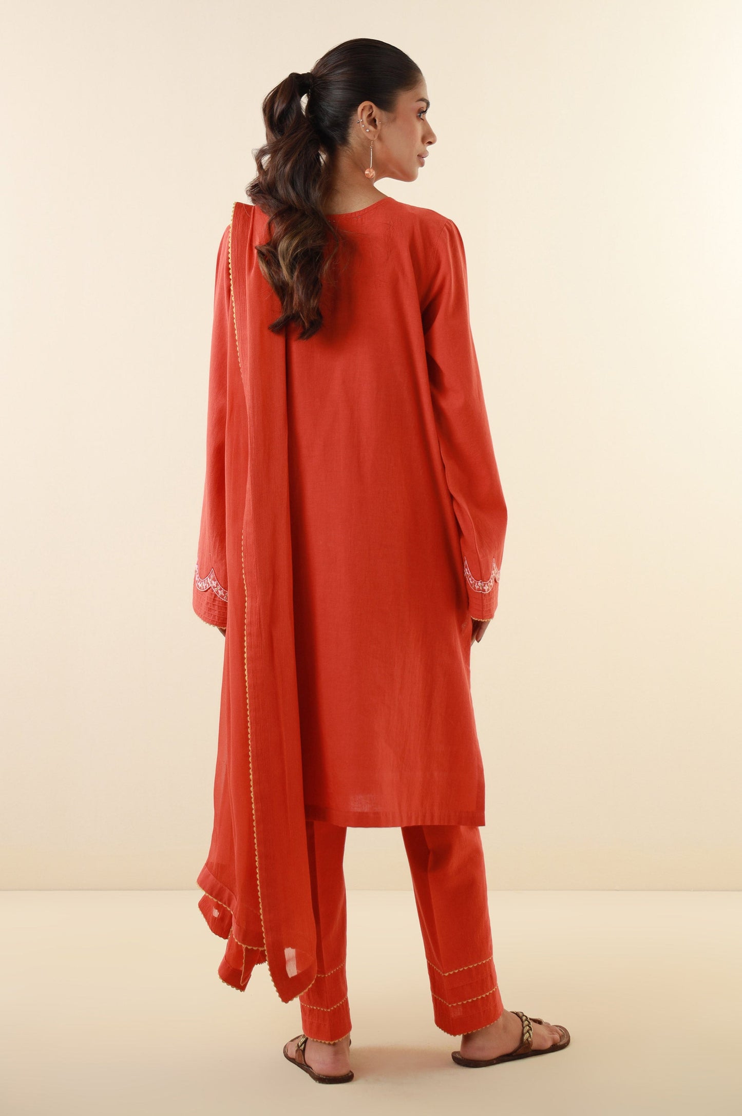 Unstitched 3 Piece Embroidered Lawn Suit