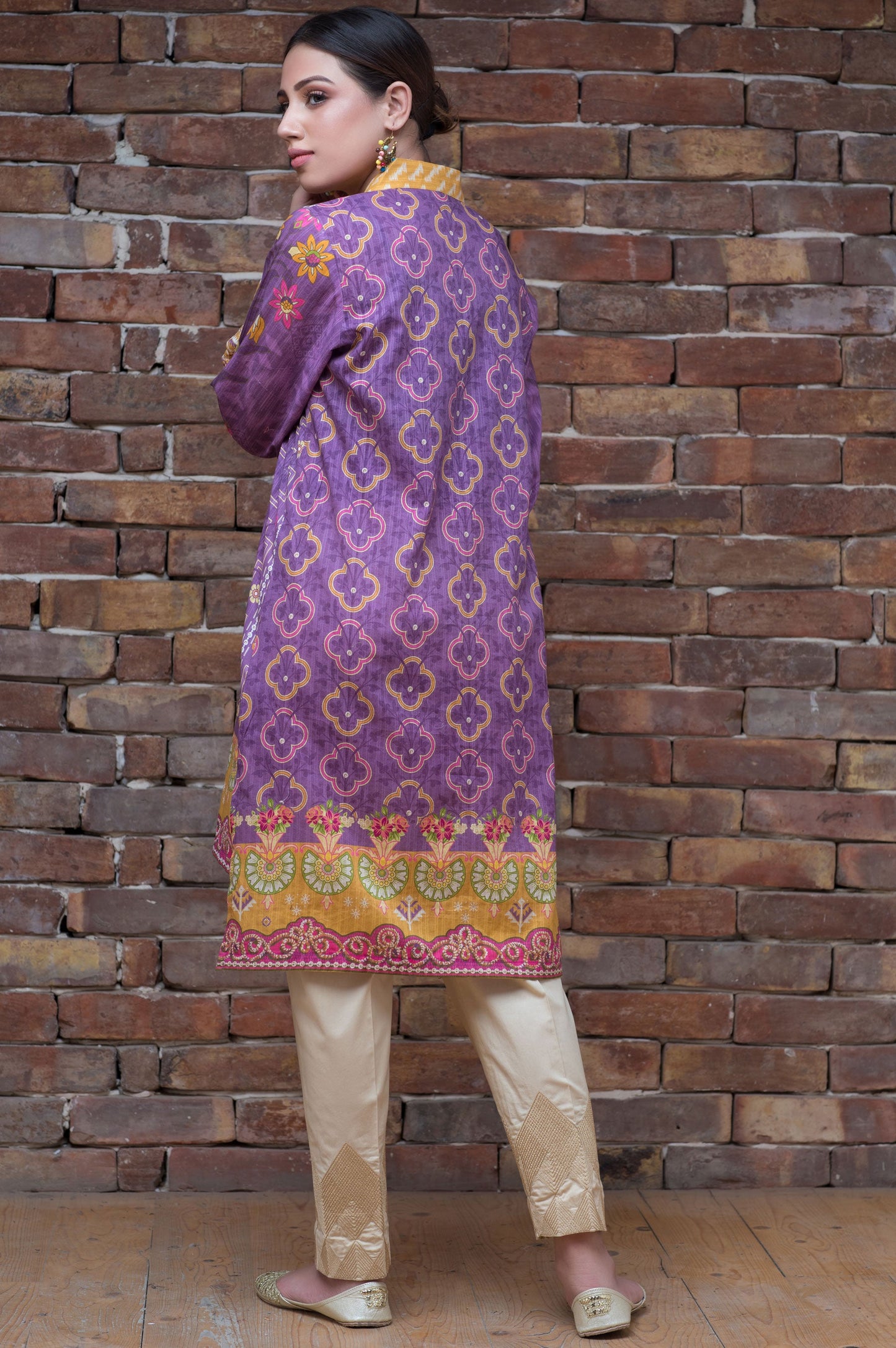 Stitched 1 Piece Digital Printed Doria Shirt