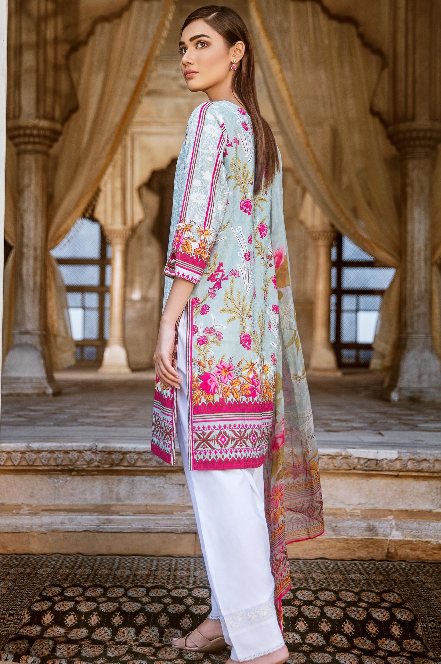 Stitched 2 Piece Self Jacquard Suit