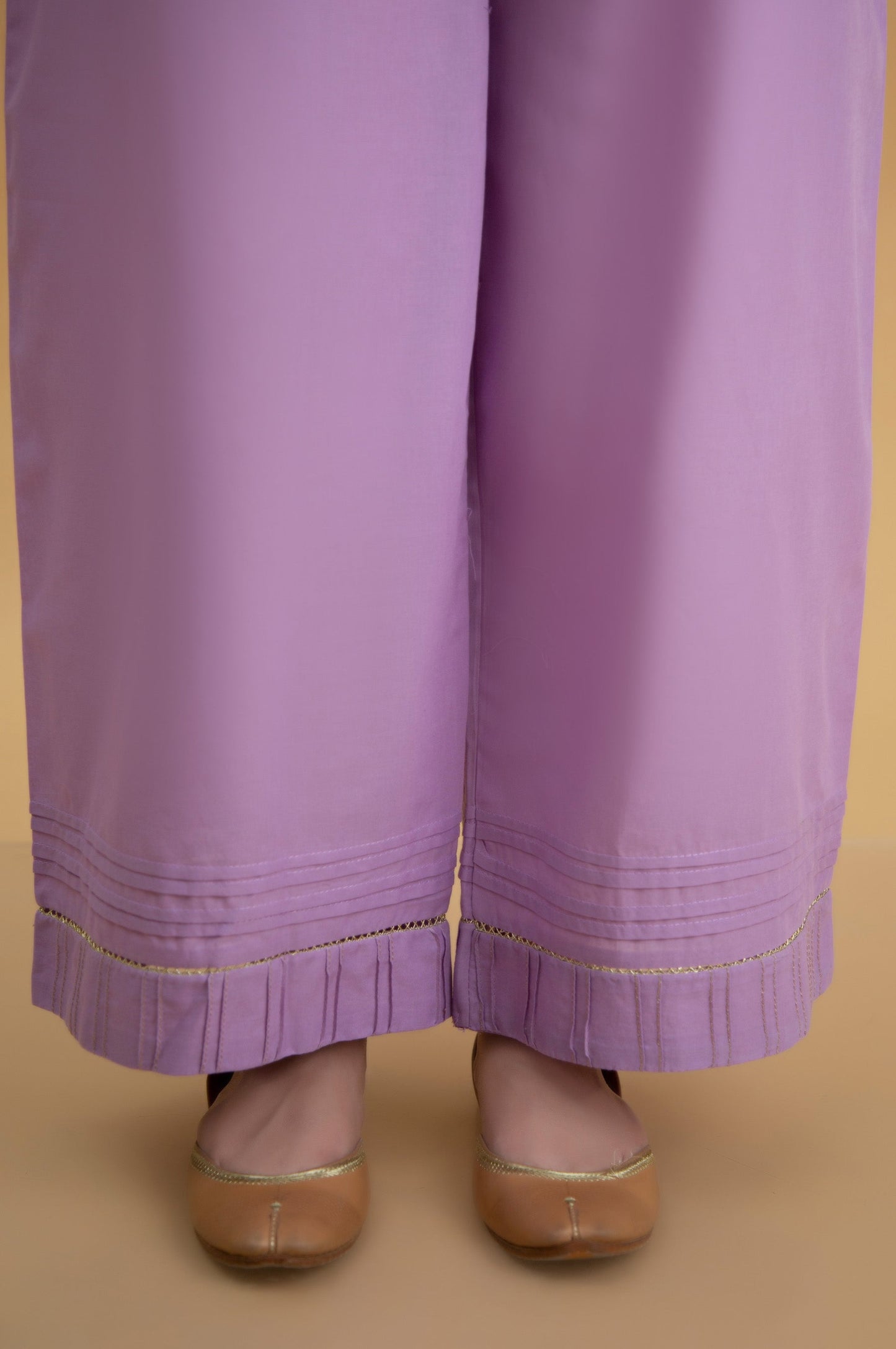 Basic Cambric Cigarette Pants - Lilac