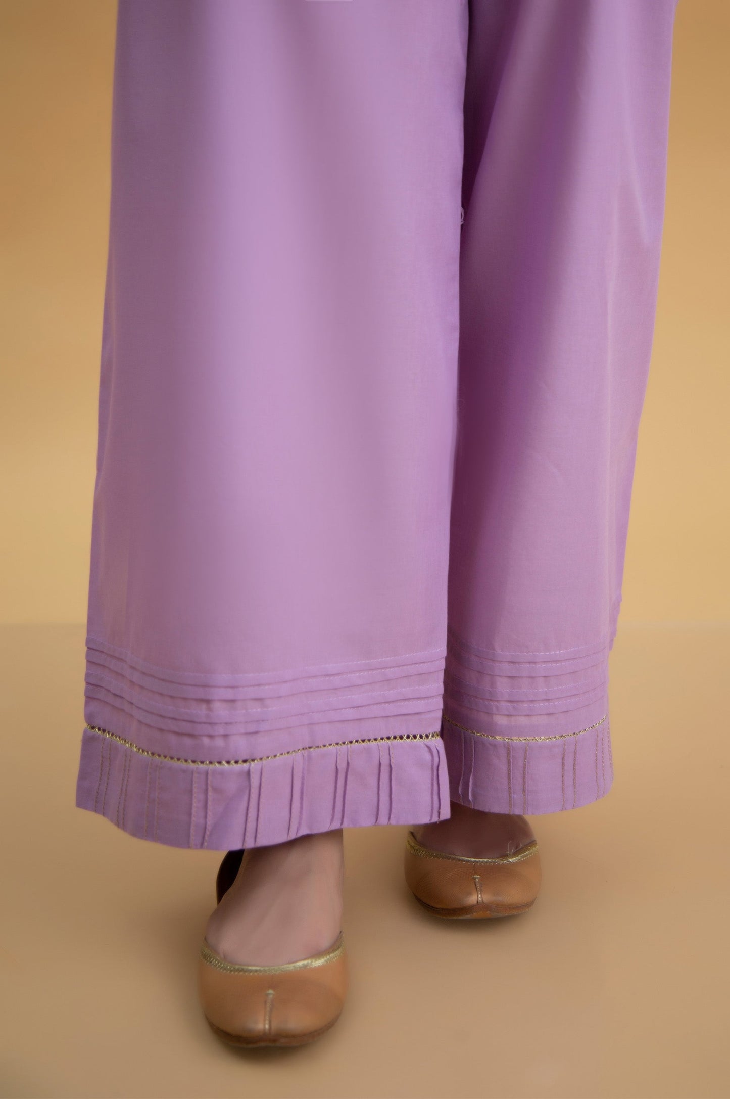 Basic Cambric Cigarette Pants - Lilac