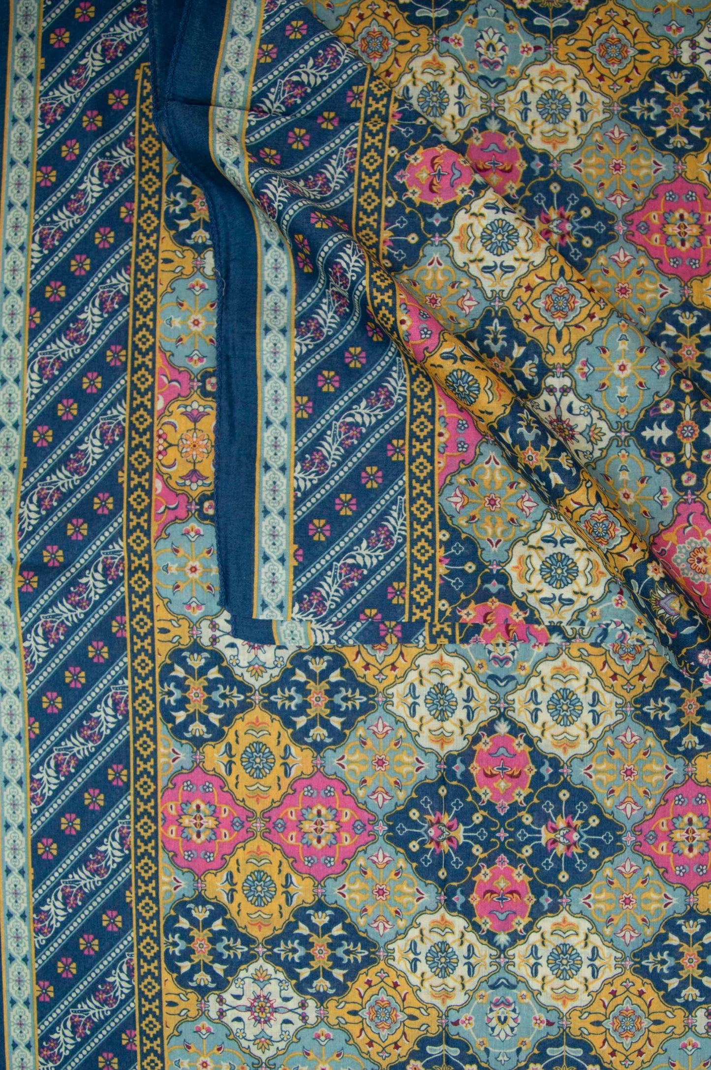 Printed Lawn Dupatta - Multi