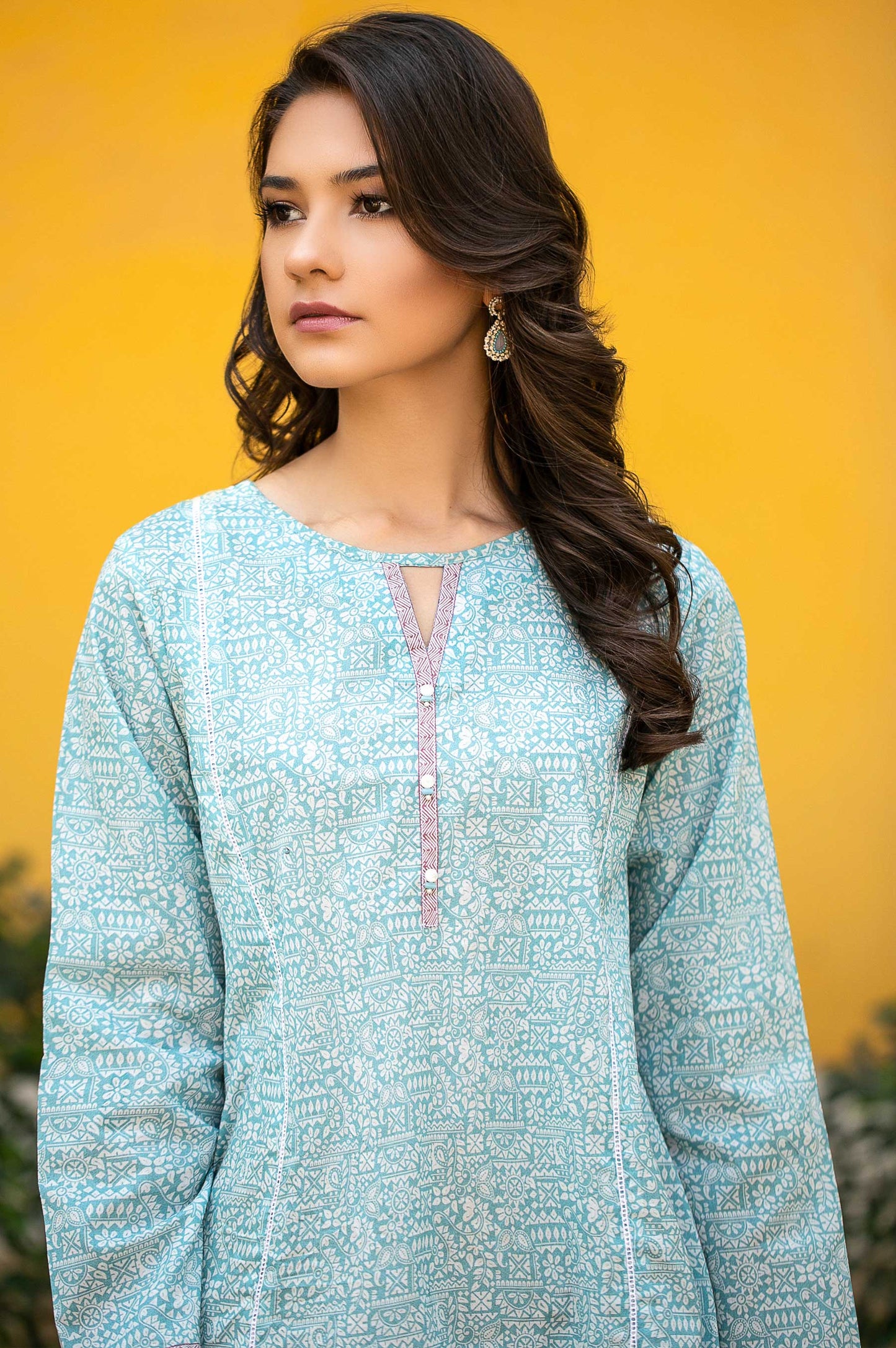 Stitched 1 Piece Digital Printed Lawn Shirt