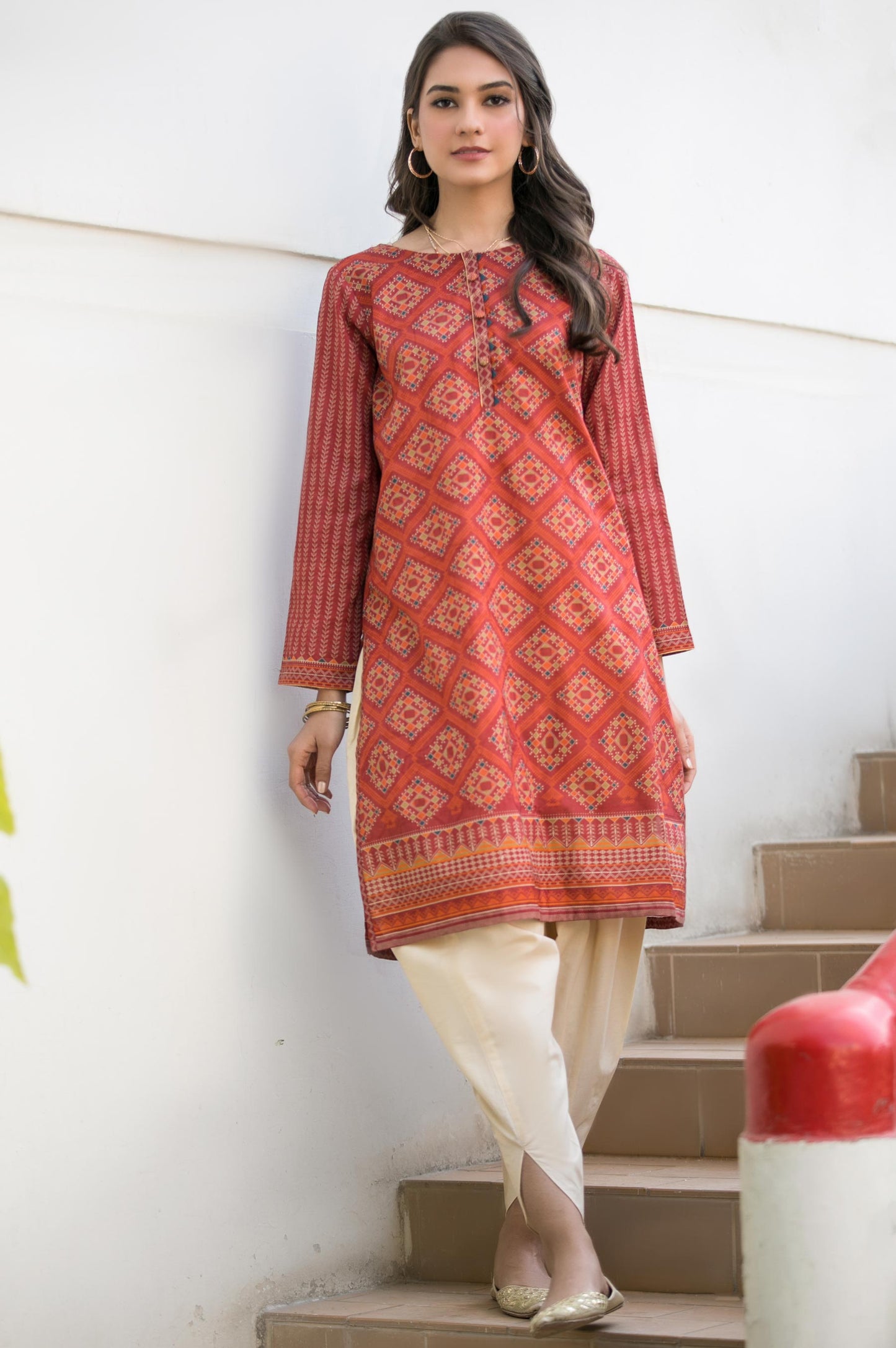 Stitched 1 Piece Digital Printed Lawn Shirt