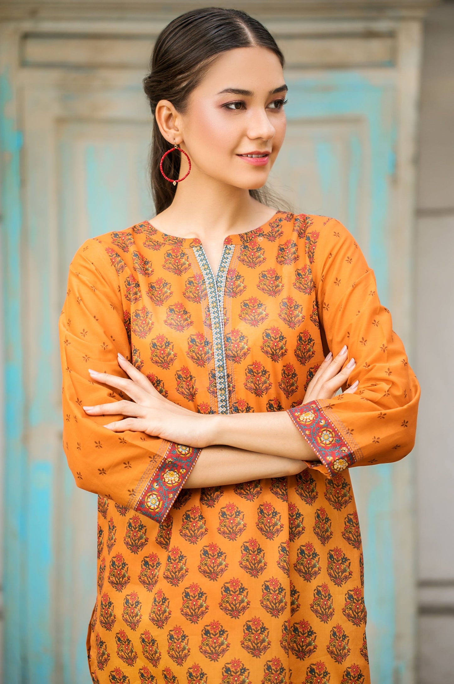 Stitched 1 Piece Digital Printed Lawn Shirt