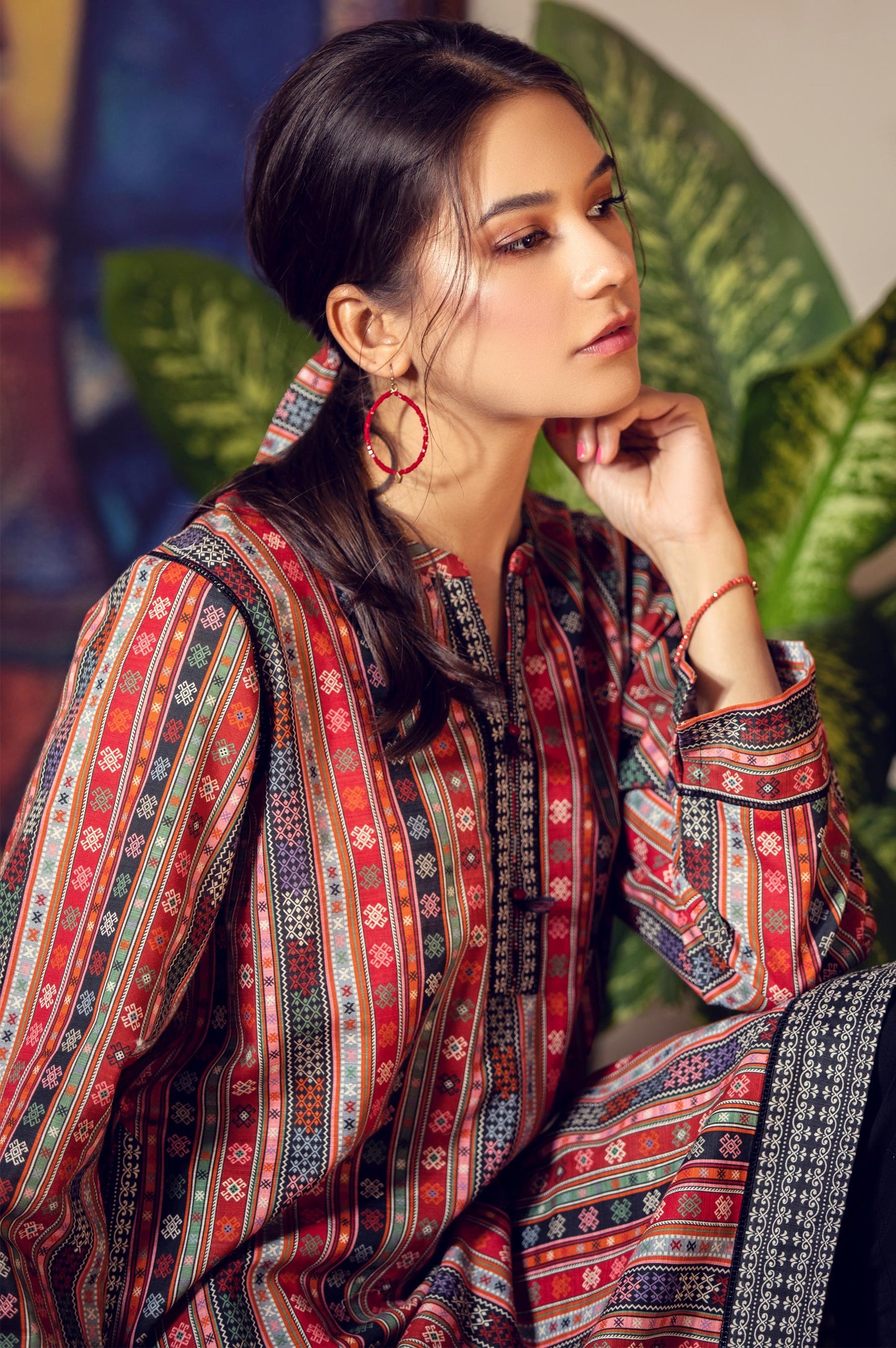 Stitched 1 Piece Digital Printed Khaddar Shirt