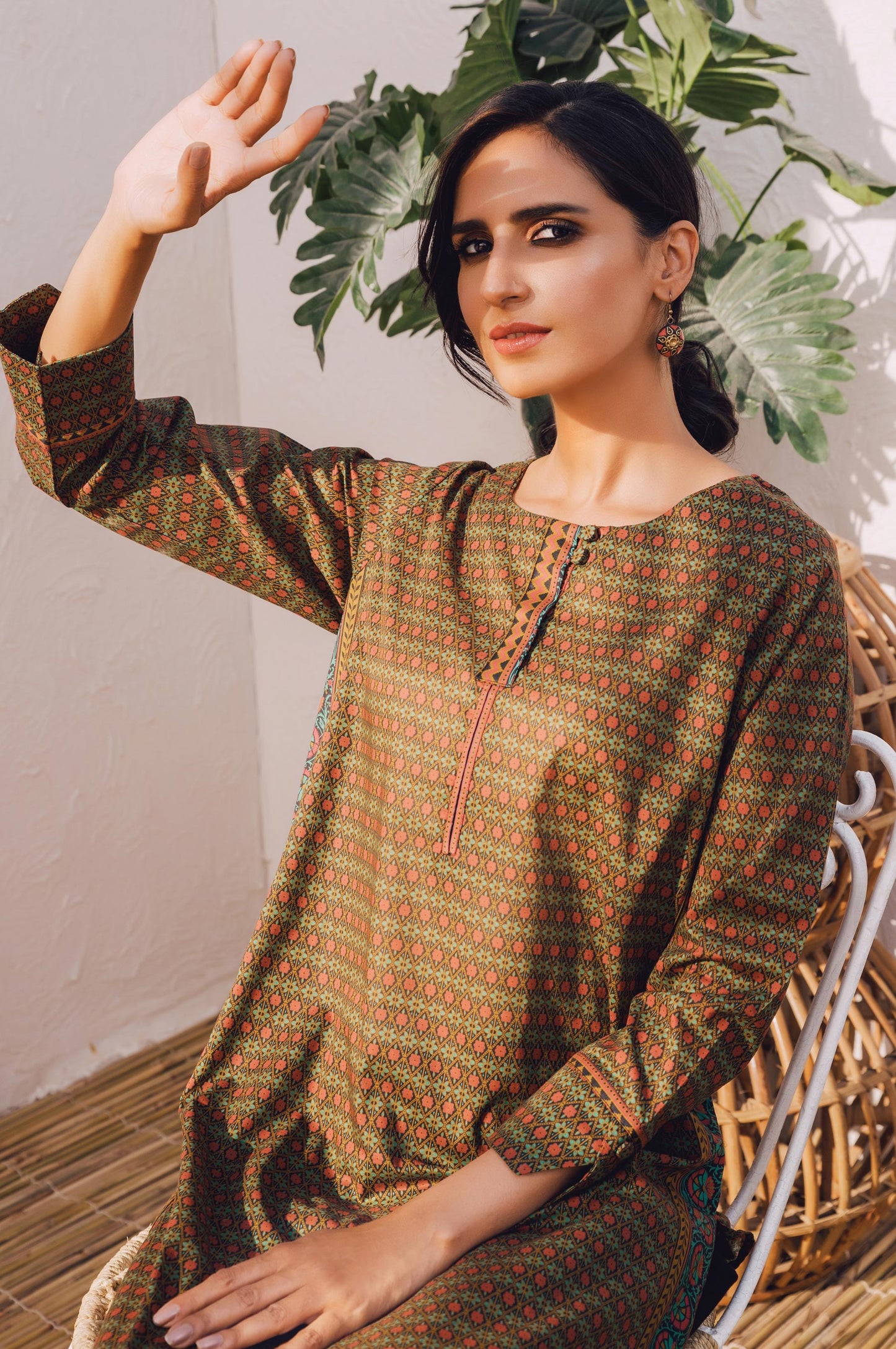 Stitched 1 Piece Digital Printed Lawn Shirt