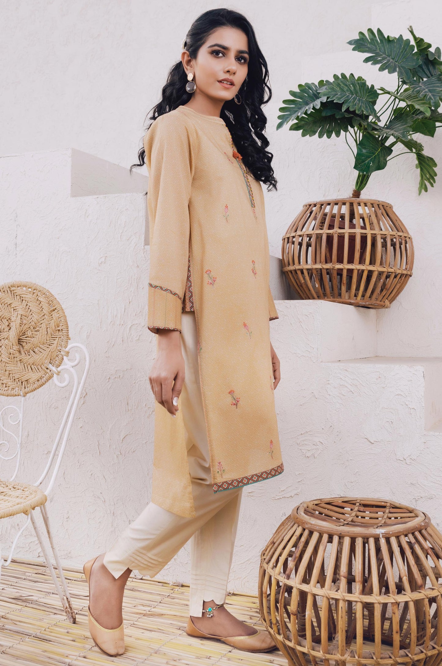 Stitched 1 Piece Embroidered Lawn Shirt