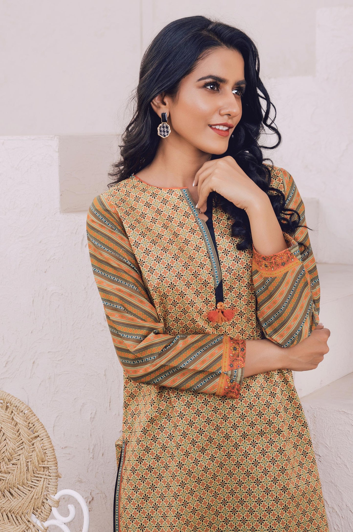 Stitched 1 Piece Digital Printed Lawn Shirt