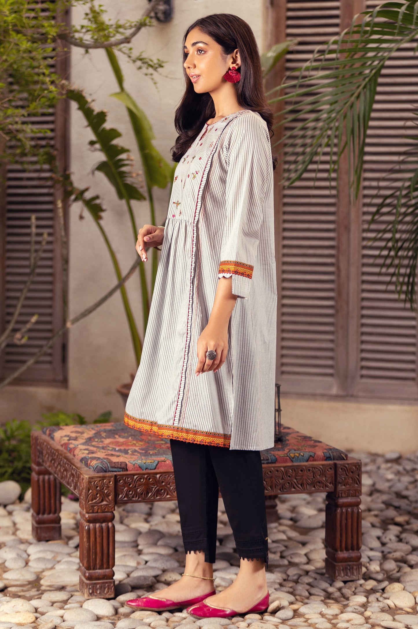 Stitched 1 Piece Embroidered Lawn Shirt