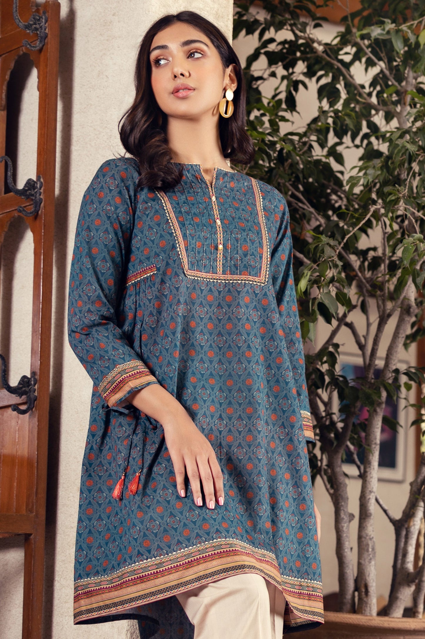 Stitched 1 Piece Digital Printed Doria Lawn Shirt