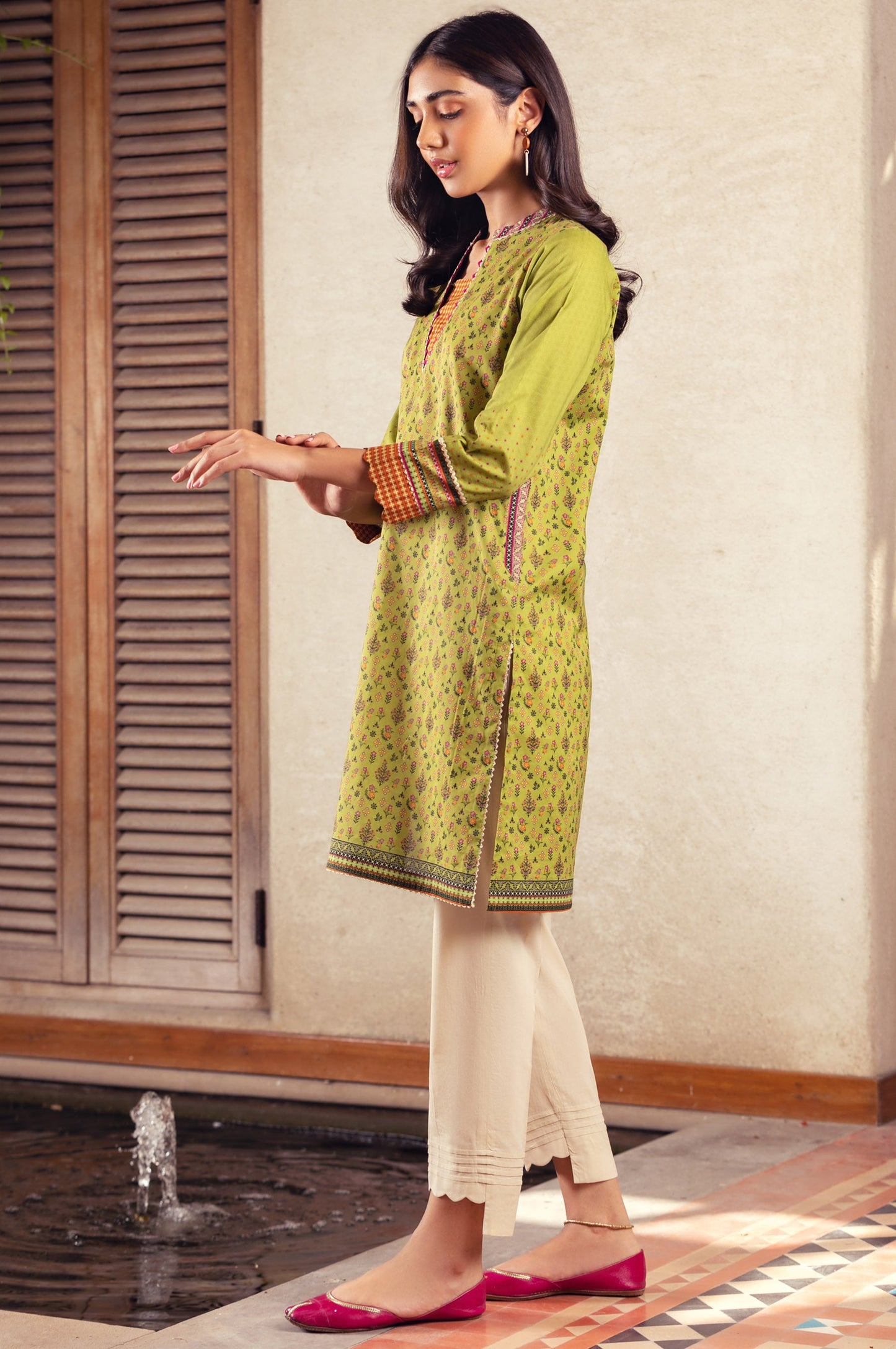 Stitched 1 Piece Digital Printed Doria Lawn Shirt