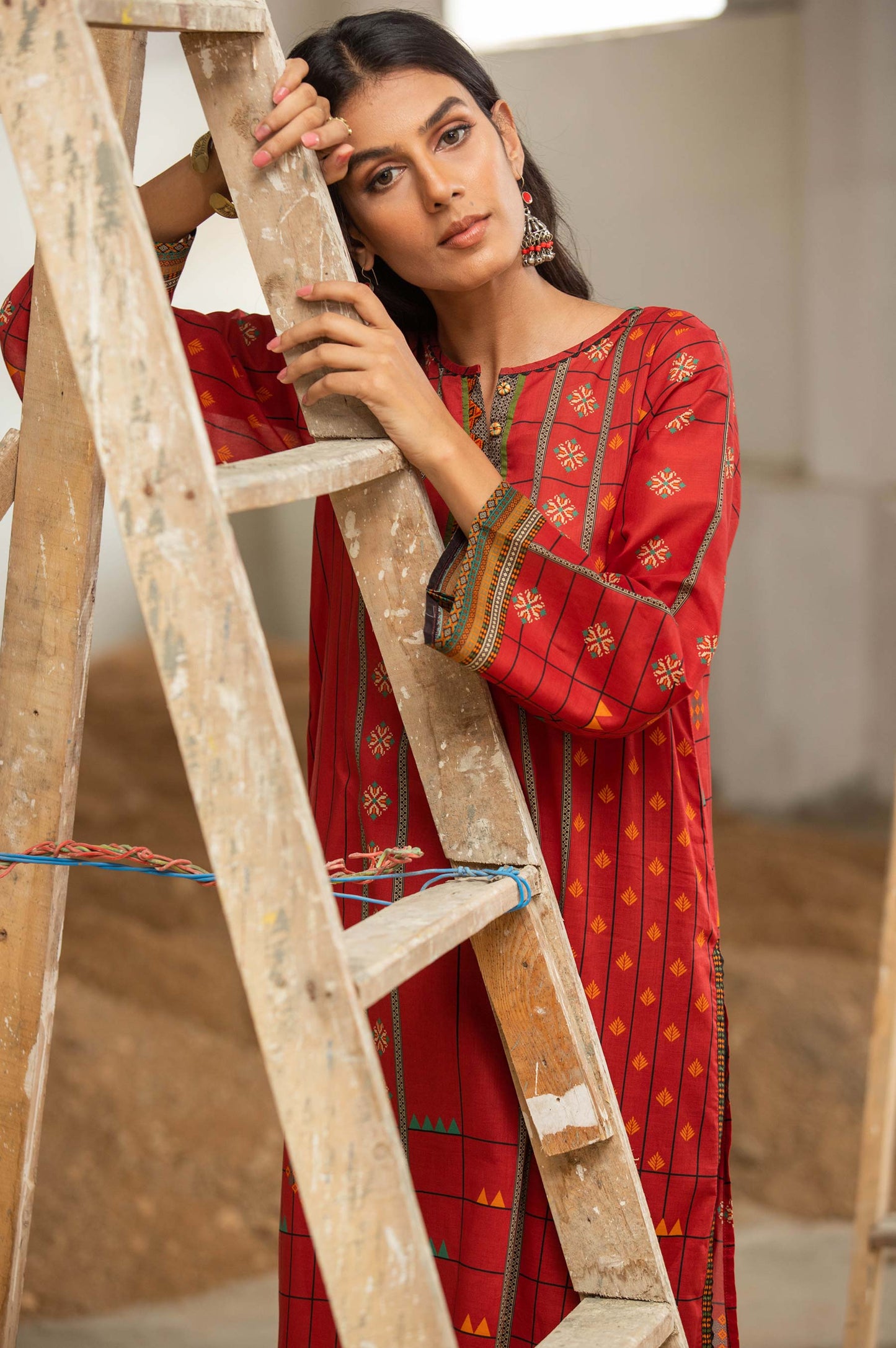 Stitched 1 Piece Digital Printed Doria Shirt