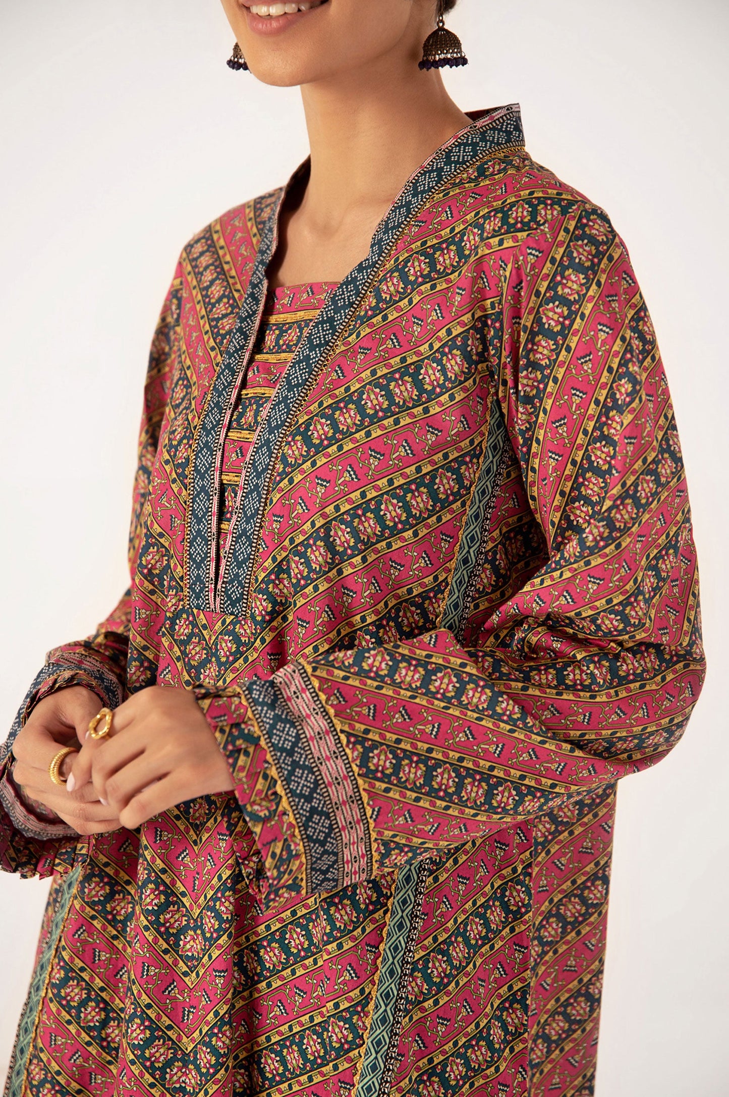 Stitched 1 Piece Digital Printed Lawn Shirt