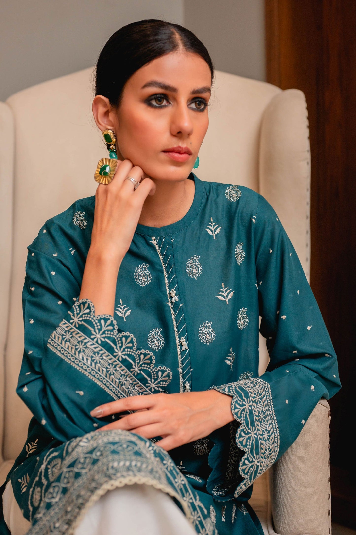 Stitched 1 Piece Chikankari Lawn Shirt