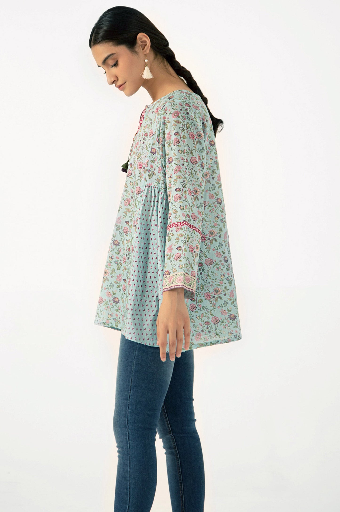 Stitched 1 Piece Digital Printed Lawn Shirt