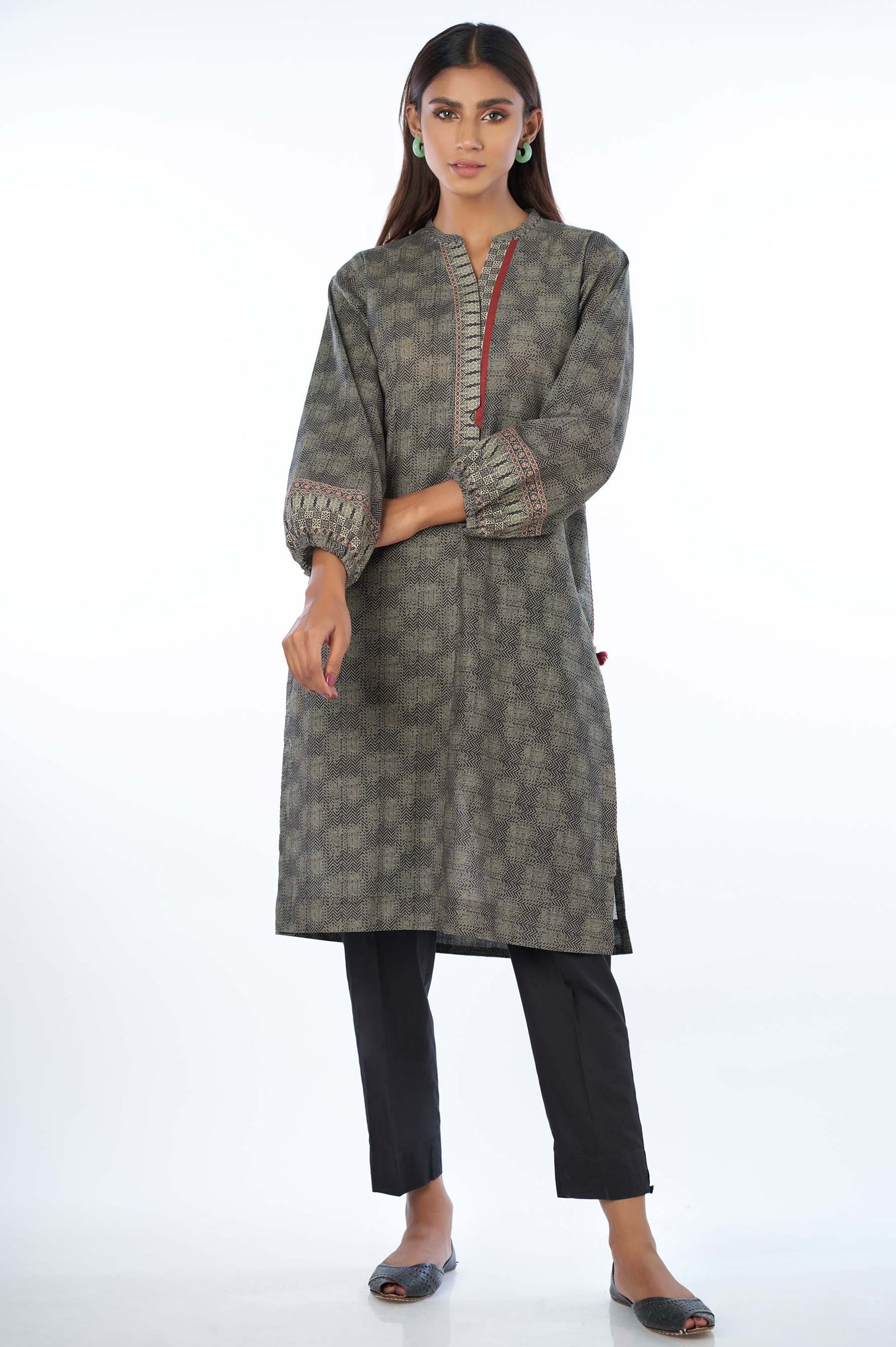 Stitched 1 Piece Digital Printed Khaddar Shirt