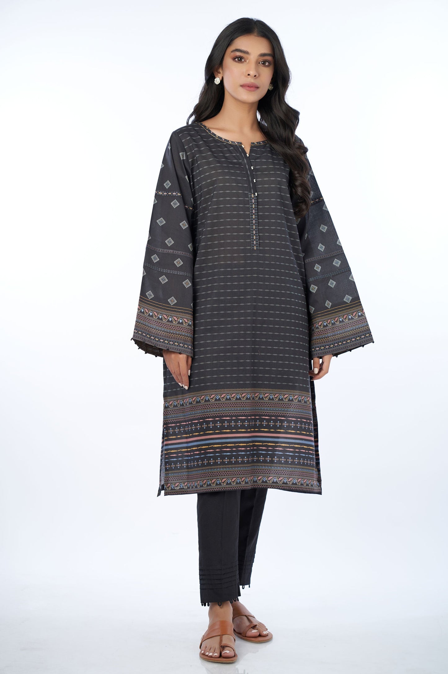 Stitched 1 Piece Digital Printed Khaddar Shirt