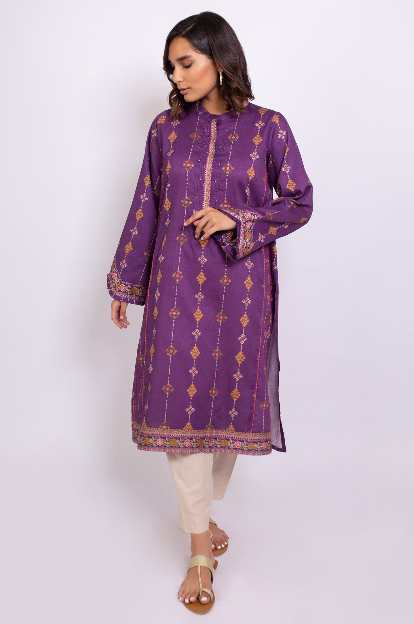 Stitched 1 Piece Digital Printed Khaddar Shirt