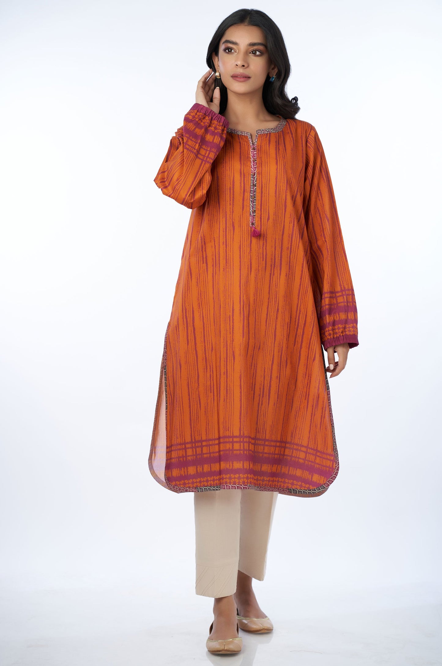 Stitched 1 Piece Digital Printed Khaddar Shirt