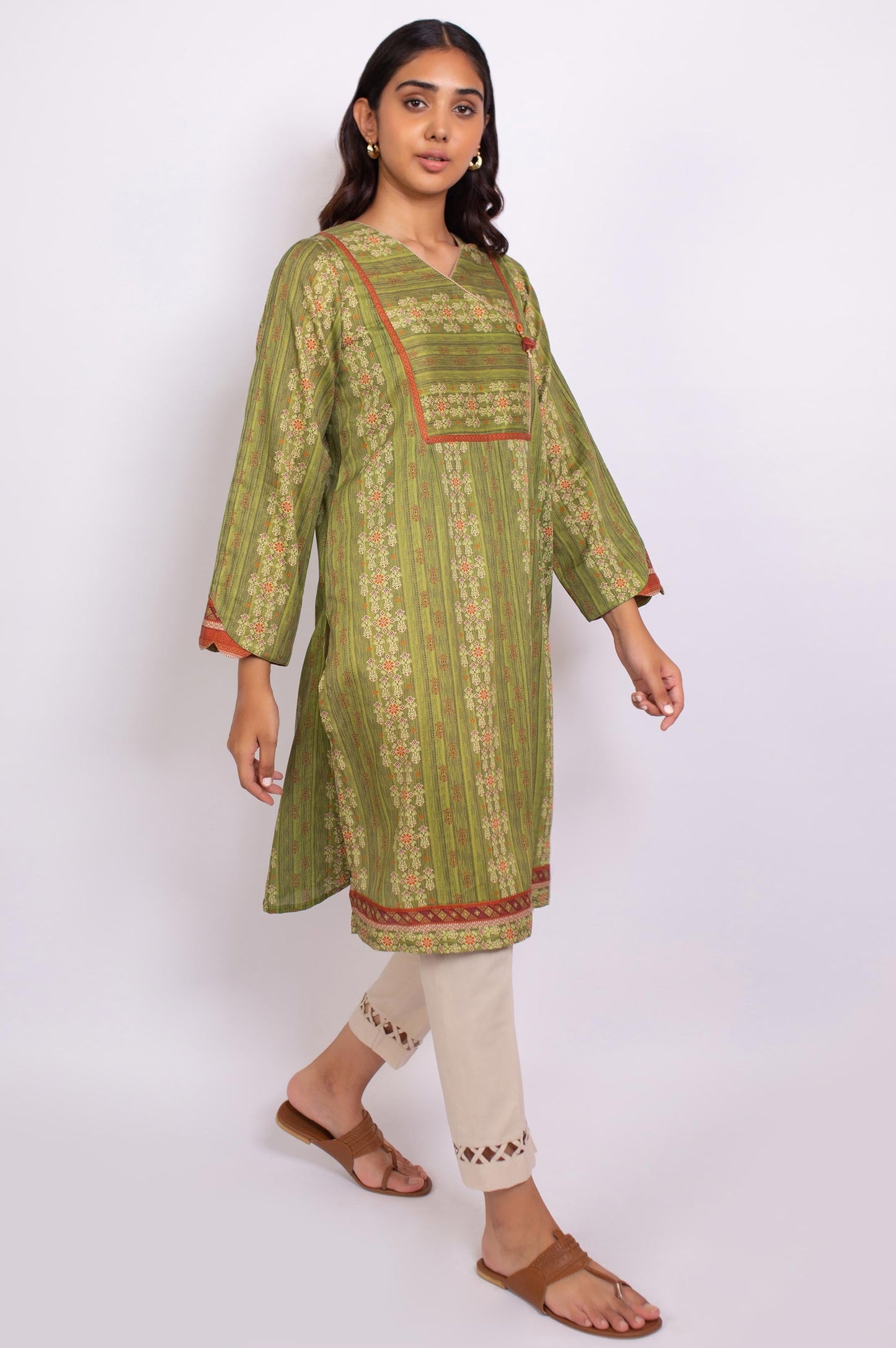 Stitched 1 Piece Digital Printed Cottel Shirt