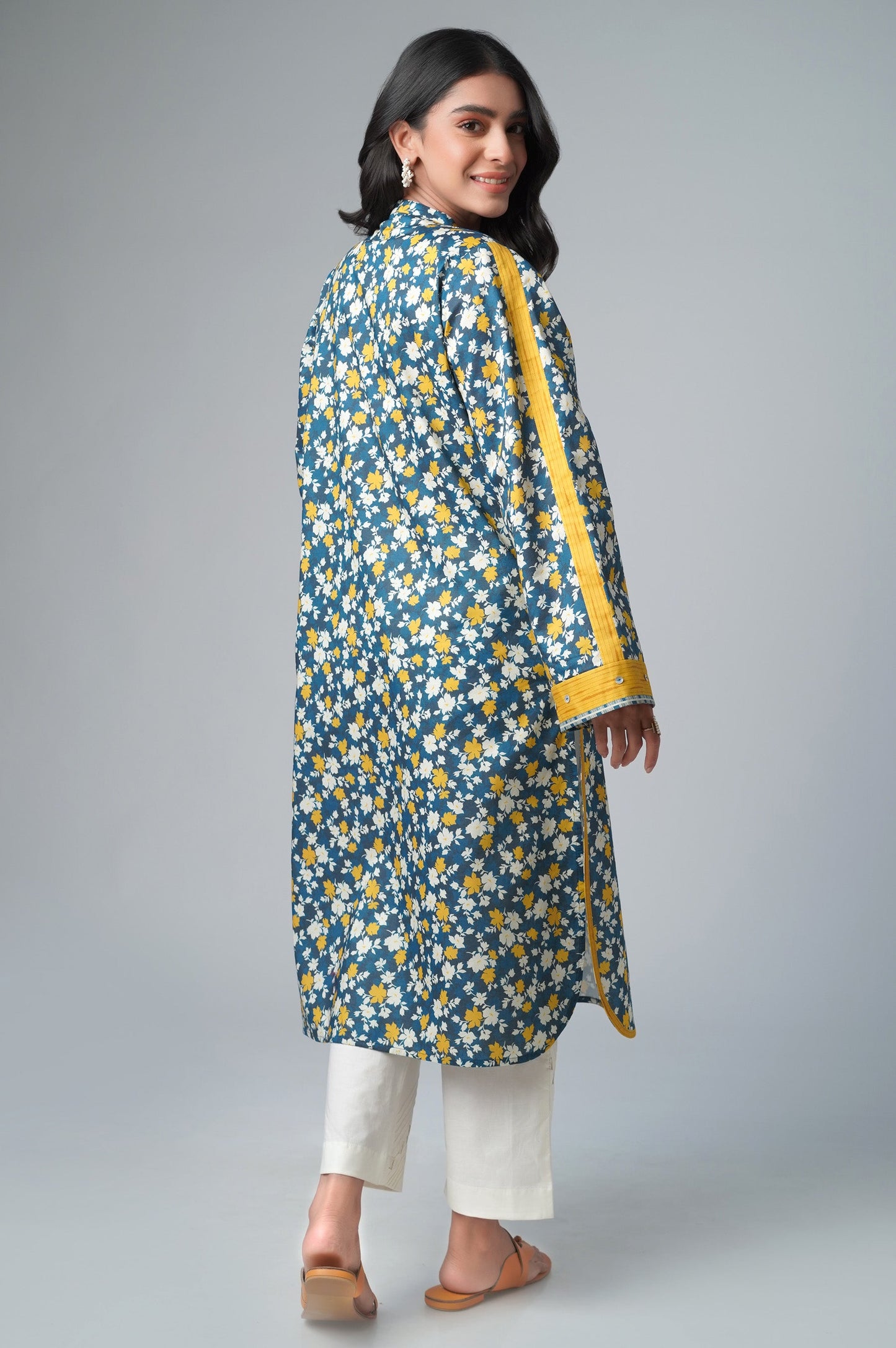 Stitched 1 Piece Printed Lawn Shirt