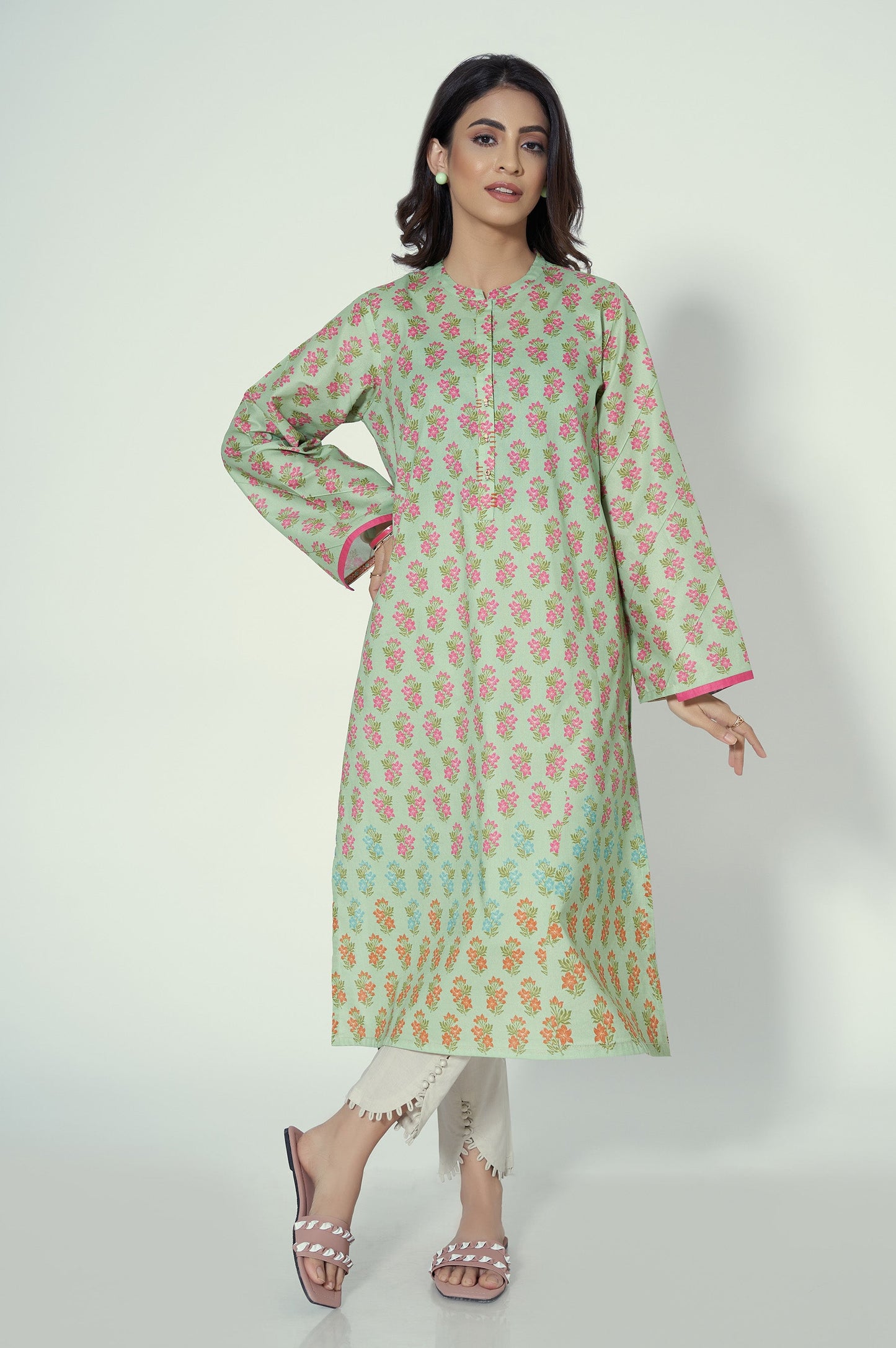 Stitched 1 Piece Printed Lawn Shirt