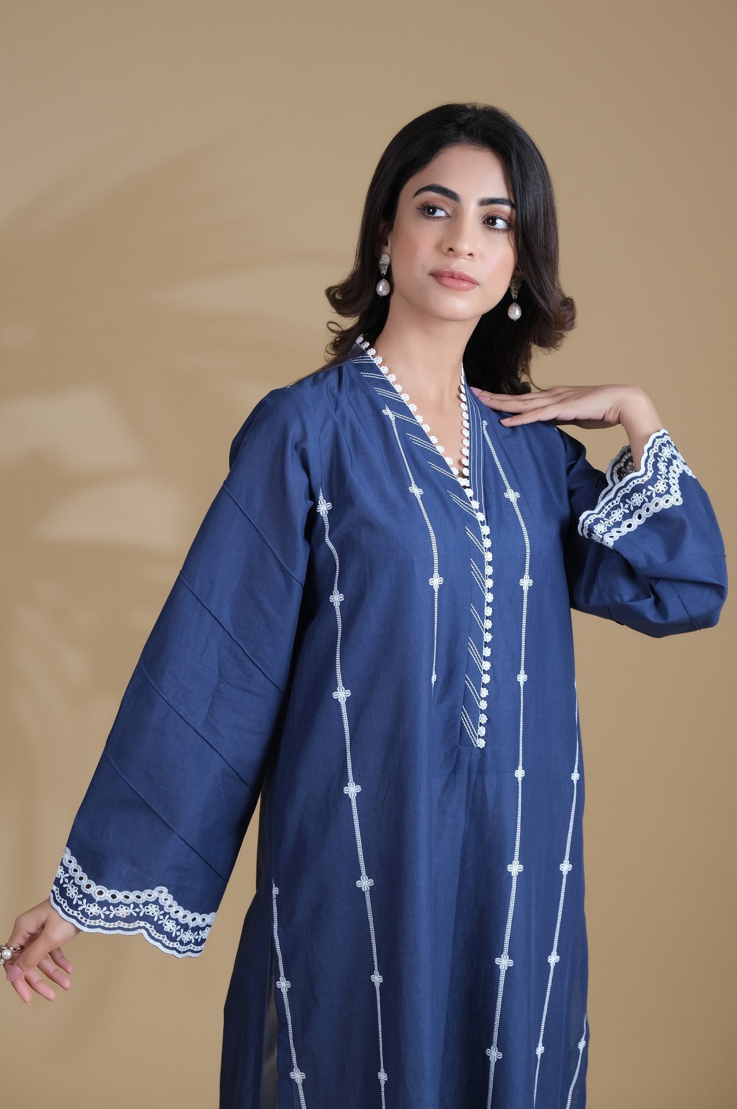 Stitched 1 Piece Chikankari Shirt