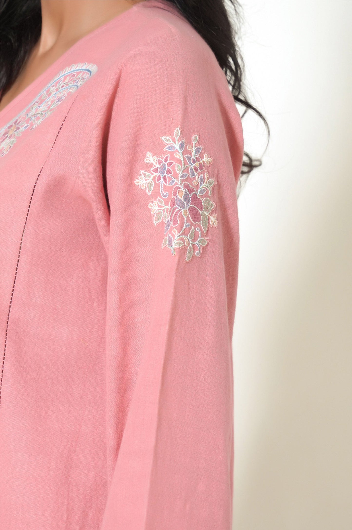 Stitched 1 Piece Embroidered Khaddar Shirt