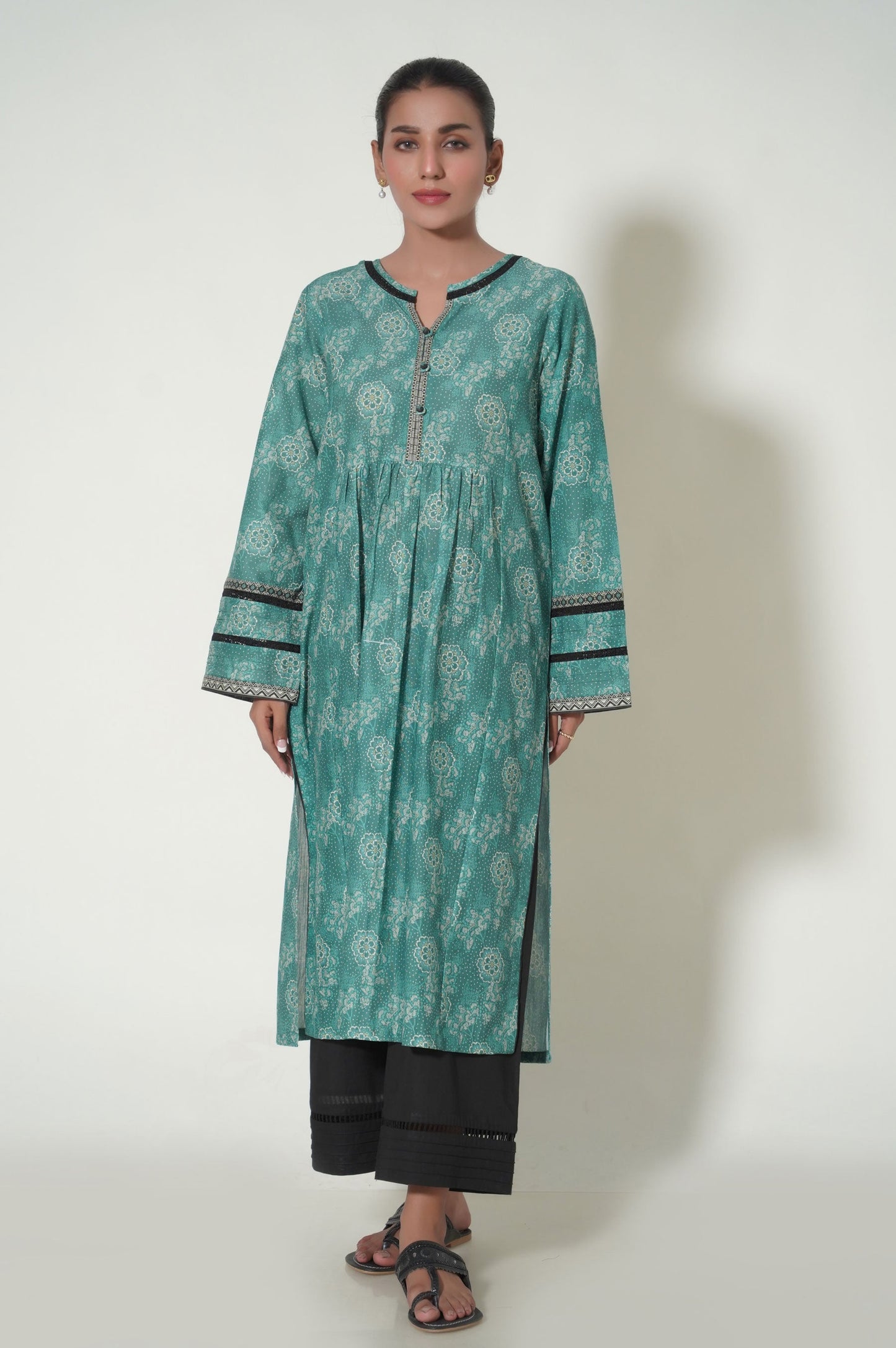 Stitched 1 Piece Digital Printed Khaddar Shirt