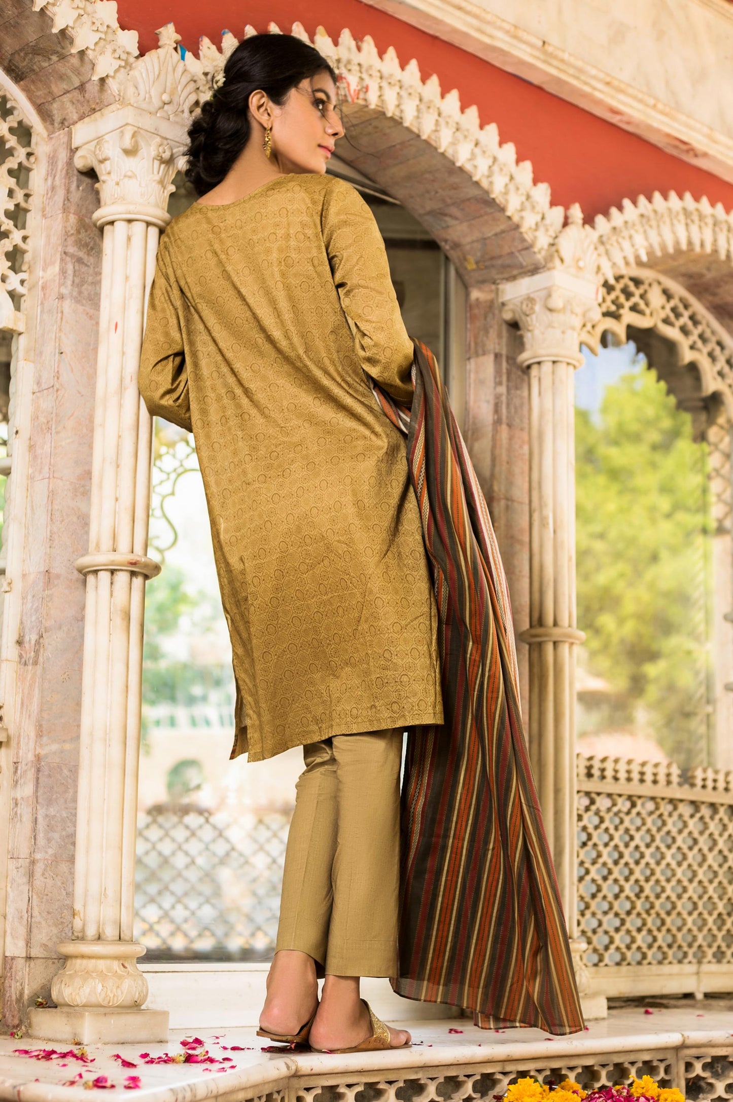 Stitched 2 Piece Embroidered Printed Lawn Suit