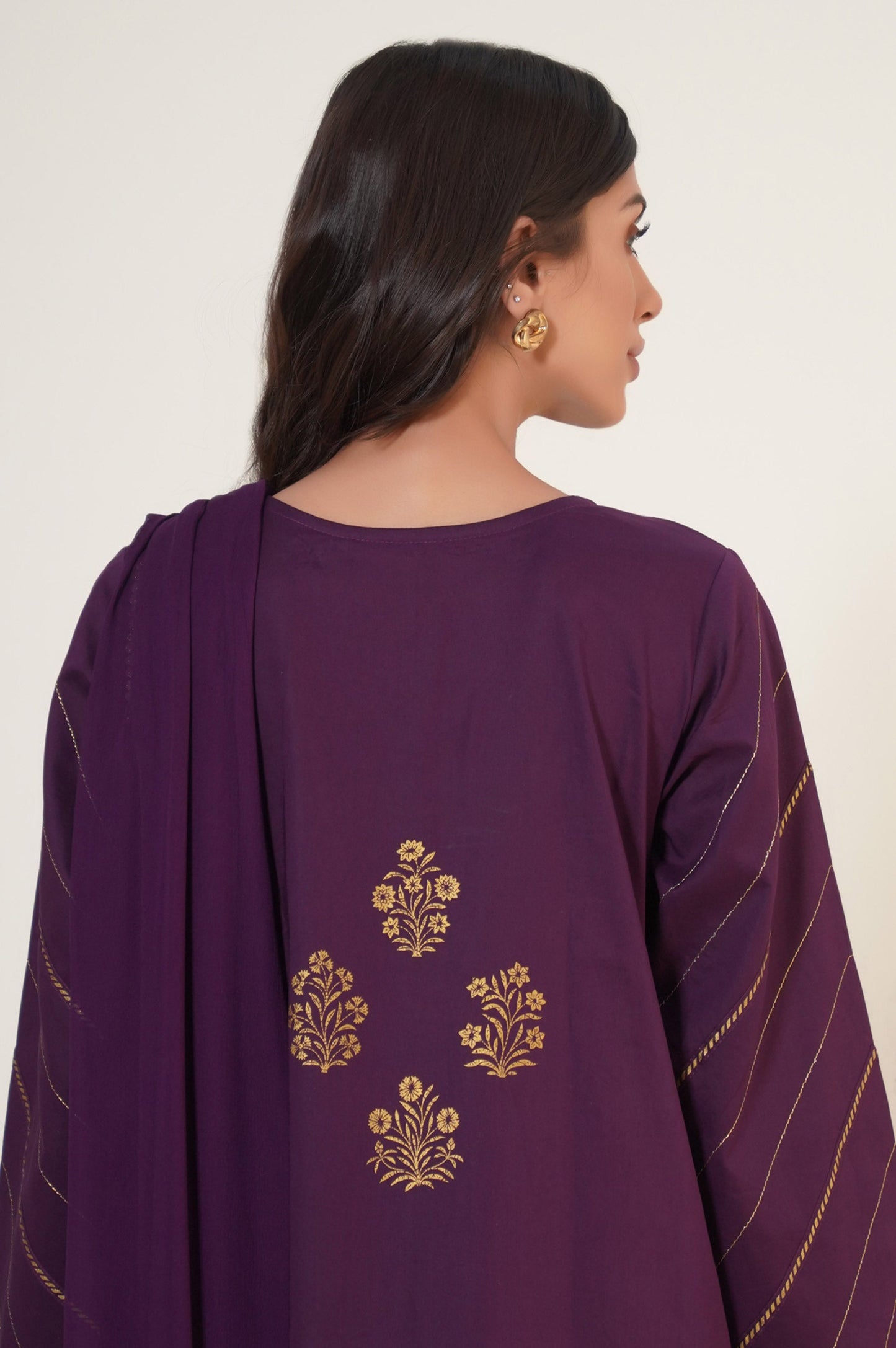 Stitched 2 Piece Paste Printed Suit