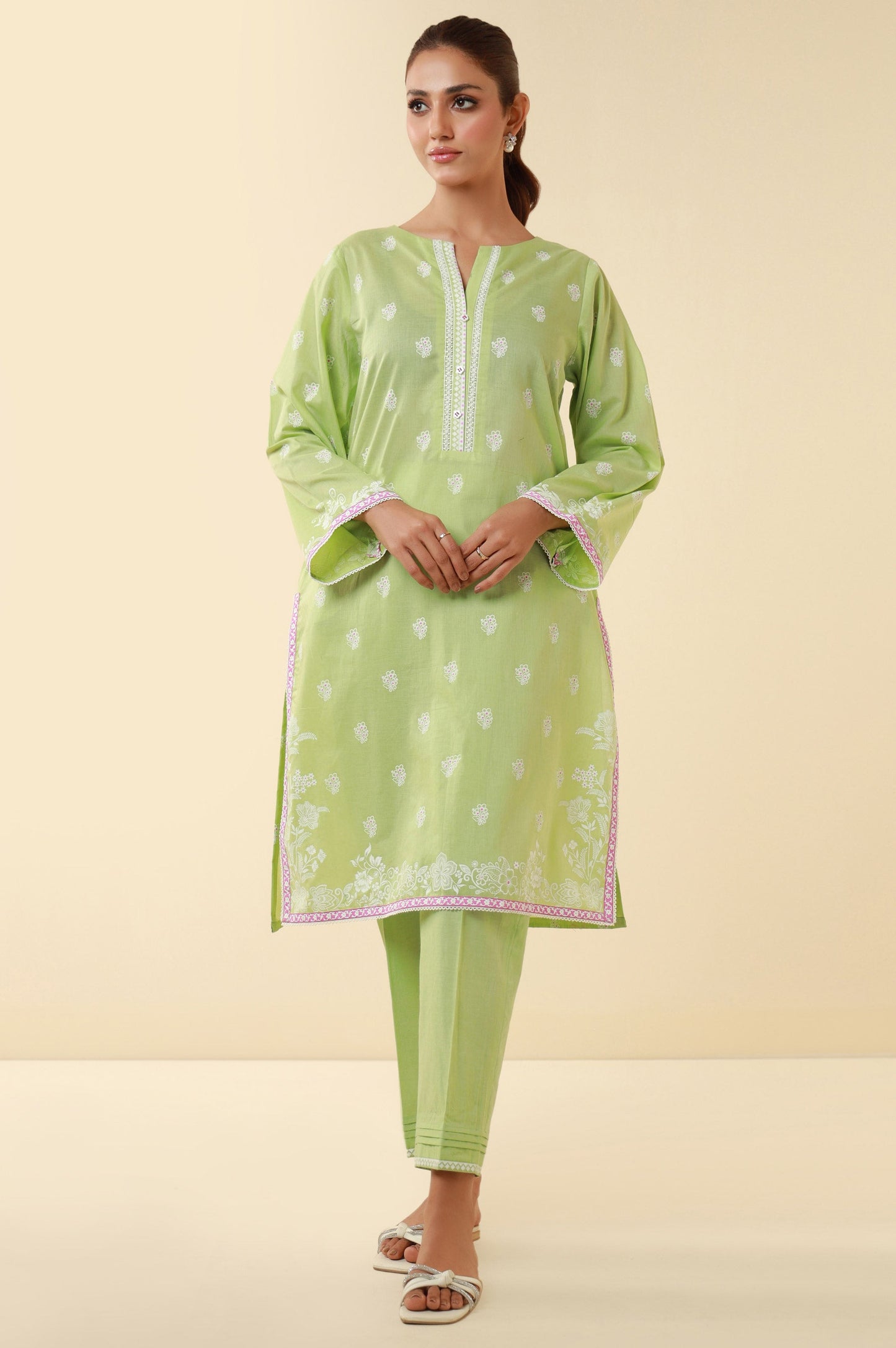 Unstitched 2 Piece Paste Printed Lawn Suit