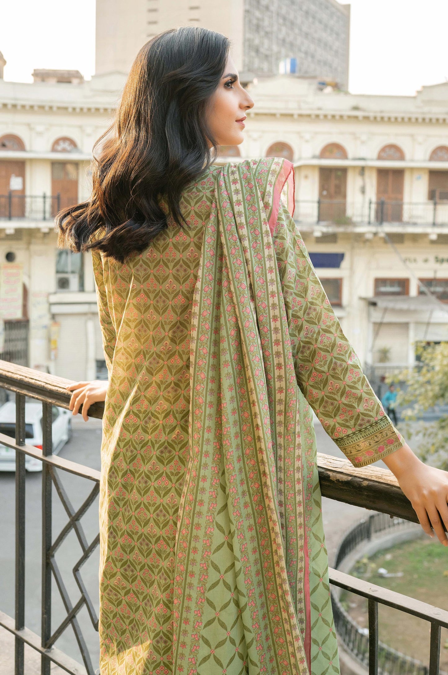 Stitched 3 Piece Embroidered Lawn Suit