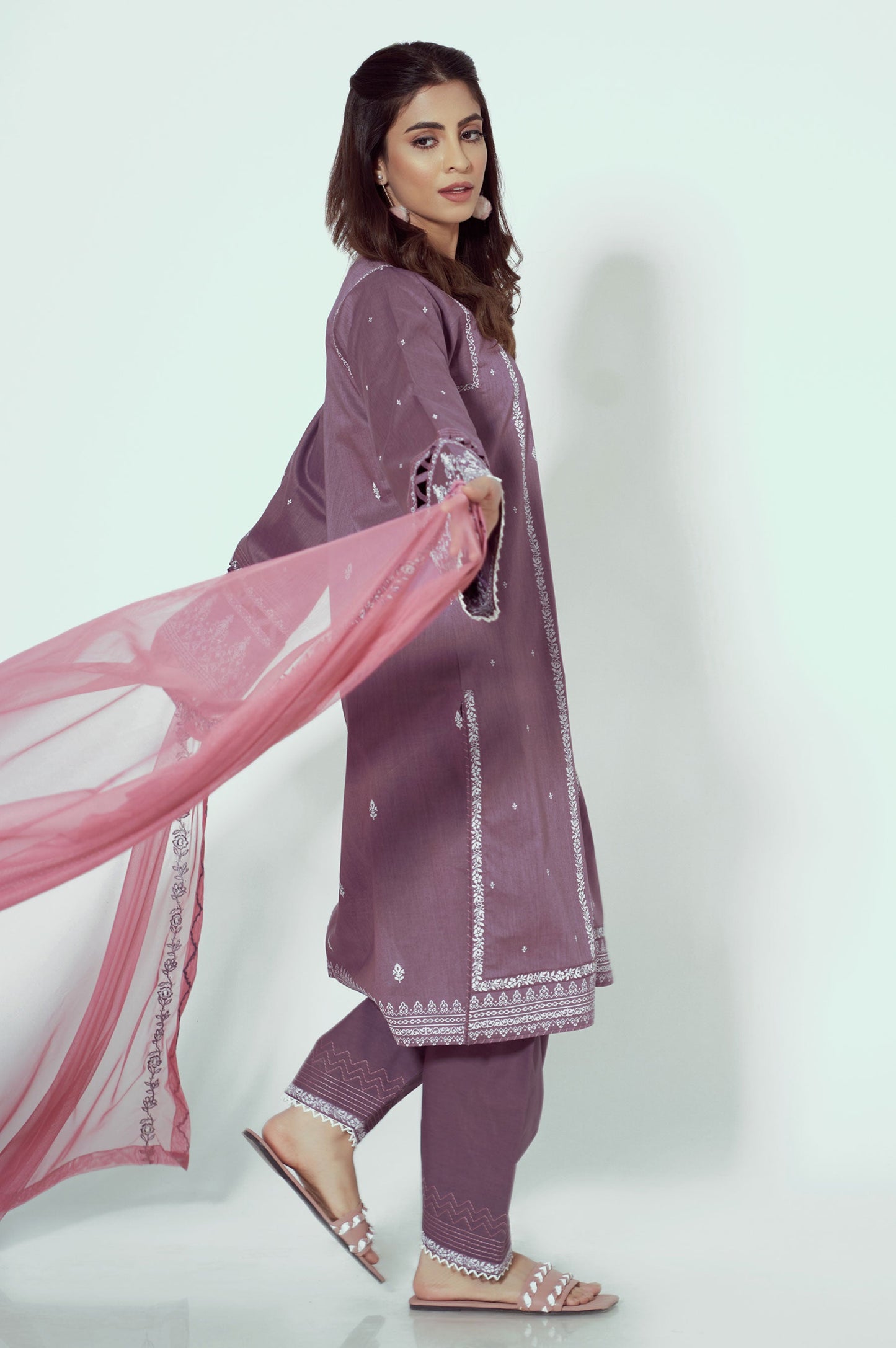 Stitched 3 Piece Puff Printed Lawn Suit