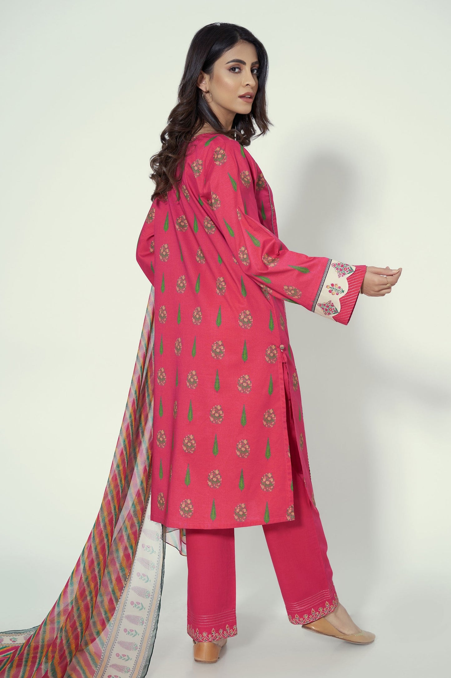 Stitched 3 Piece Printed Lawn Suit
