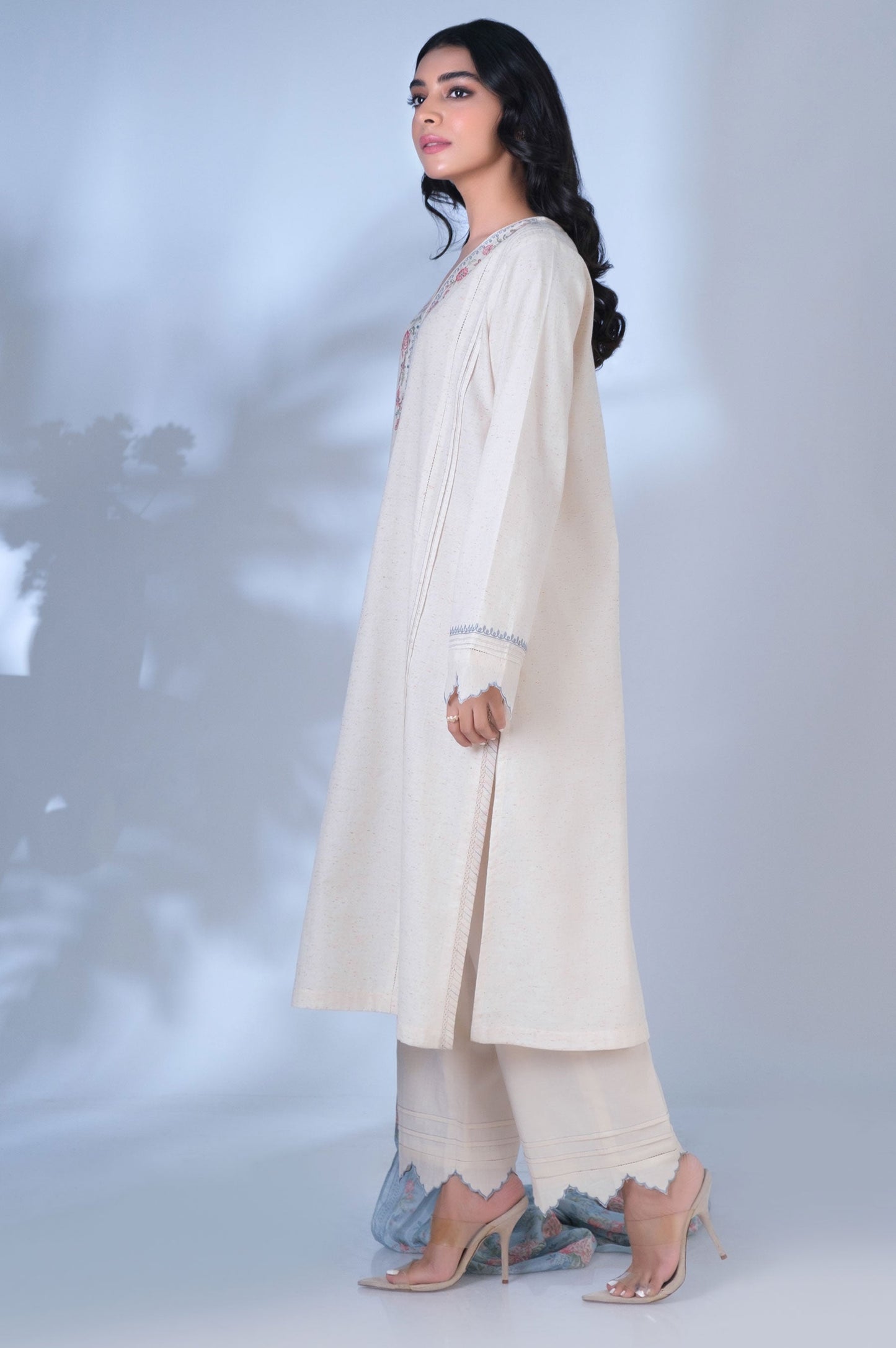 Stitched 3 Piece Embroidered Suit