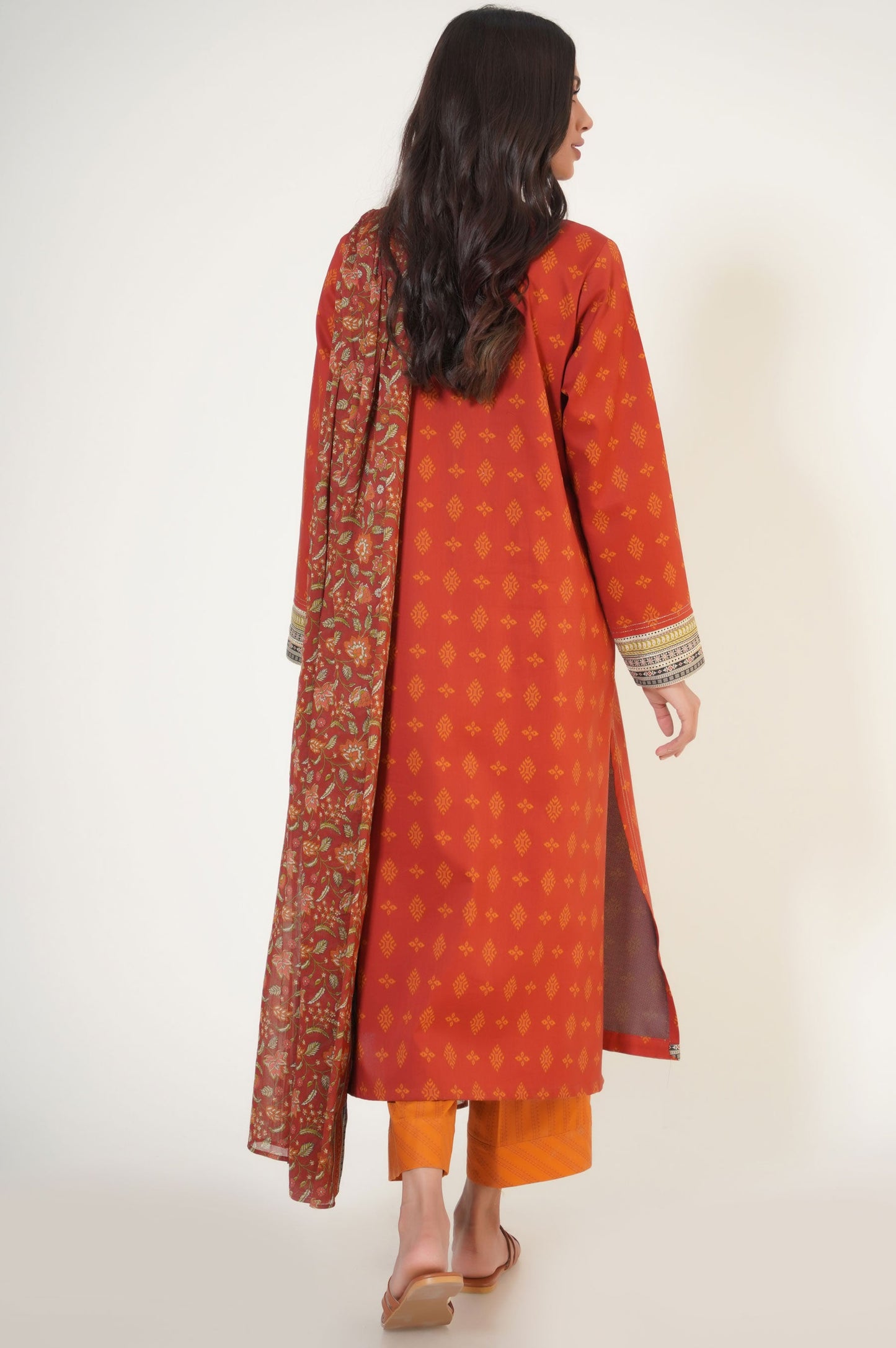 Stitched 3 Piece Printed Lawn