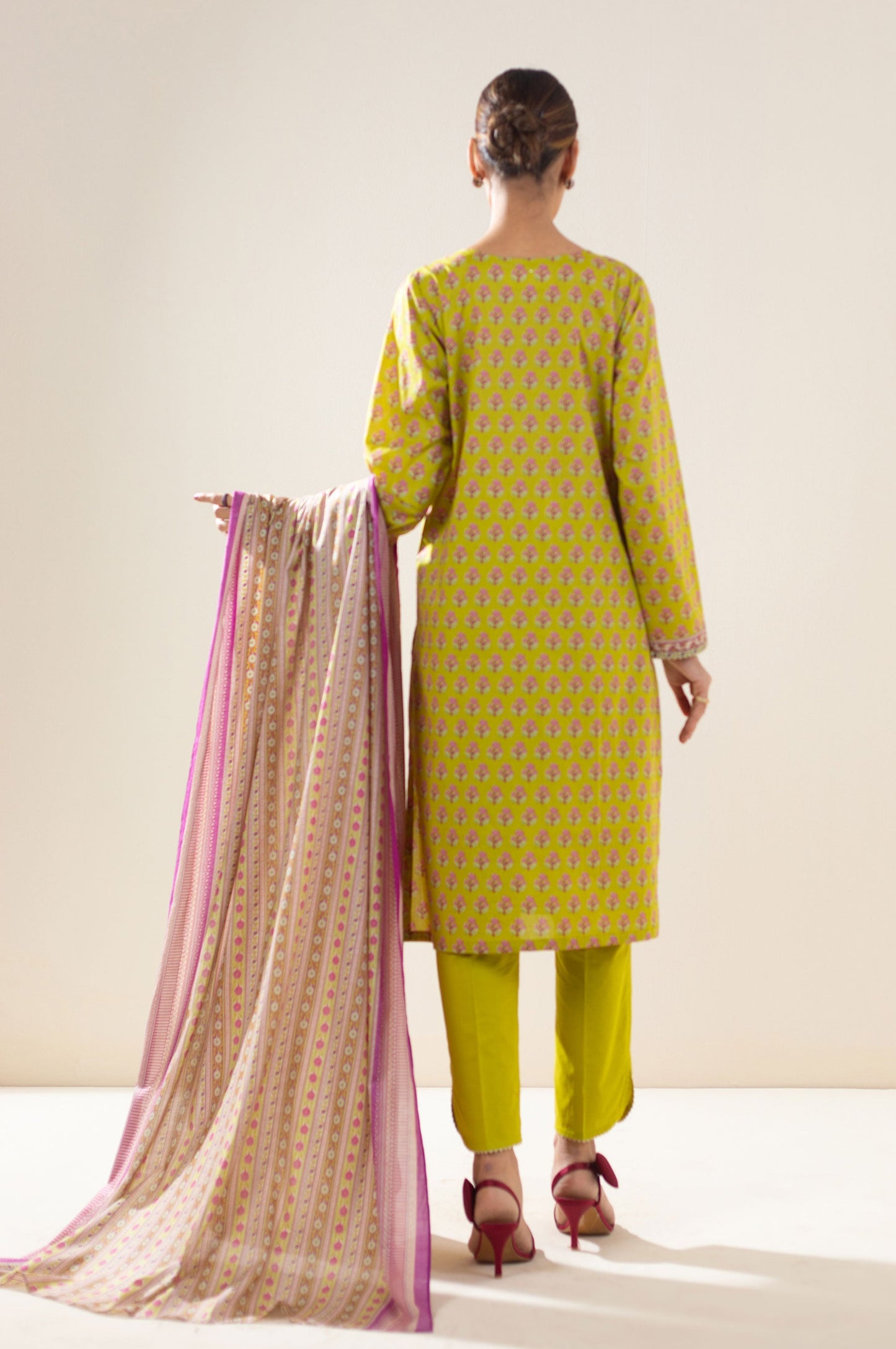 Stitched 3 Piece Printed Lawn Suit