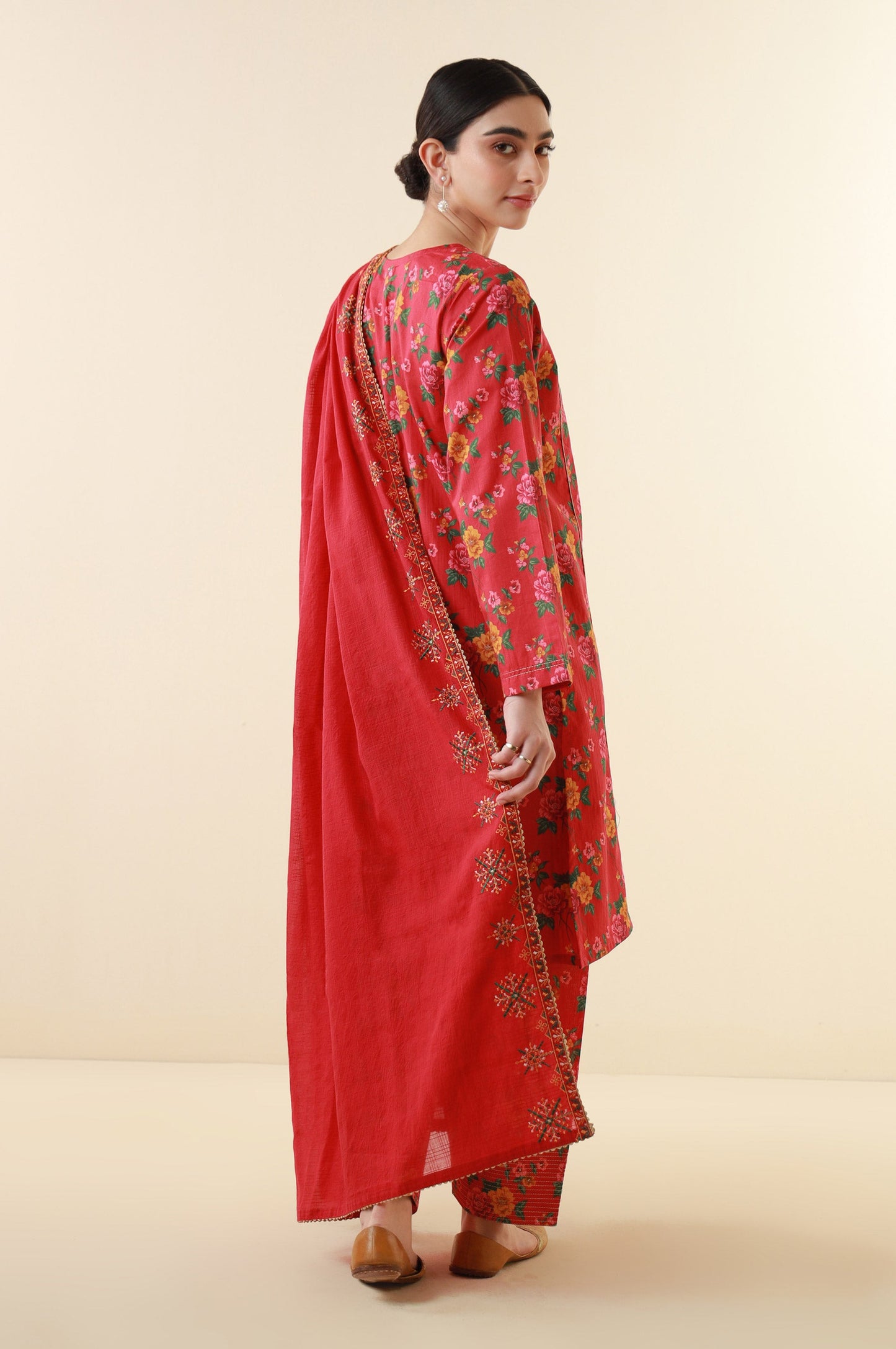 Stitched 3 Piece Printed Lawn Suit