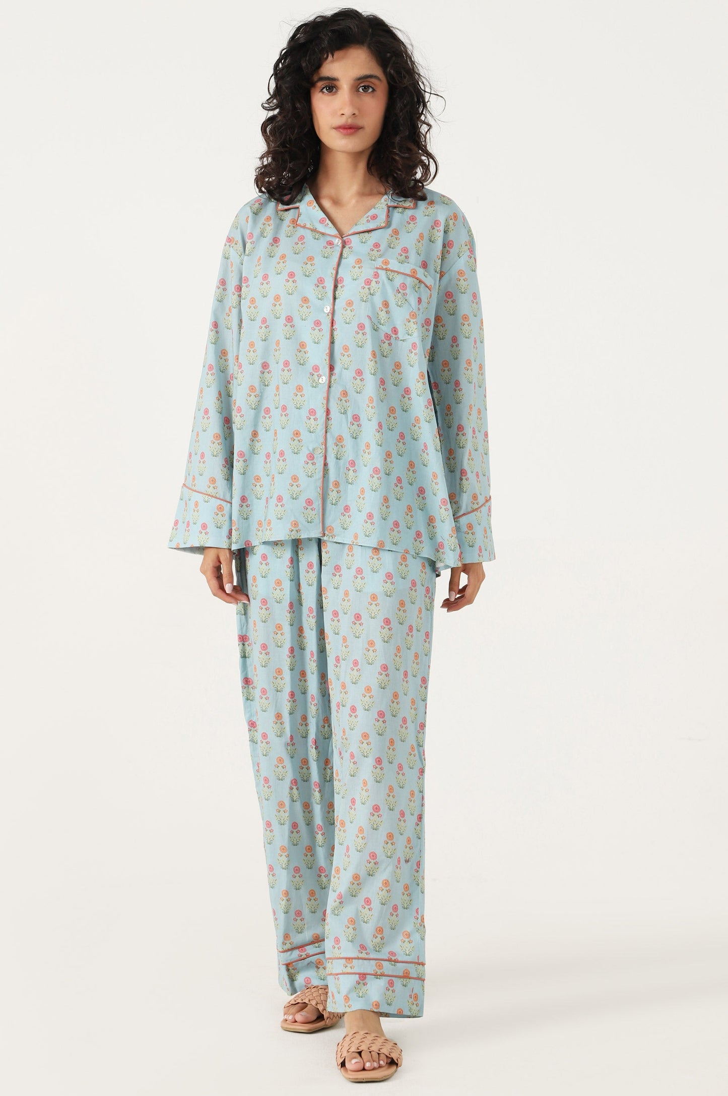 2 Piece PJ Set - Light Blue