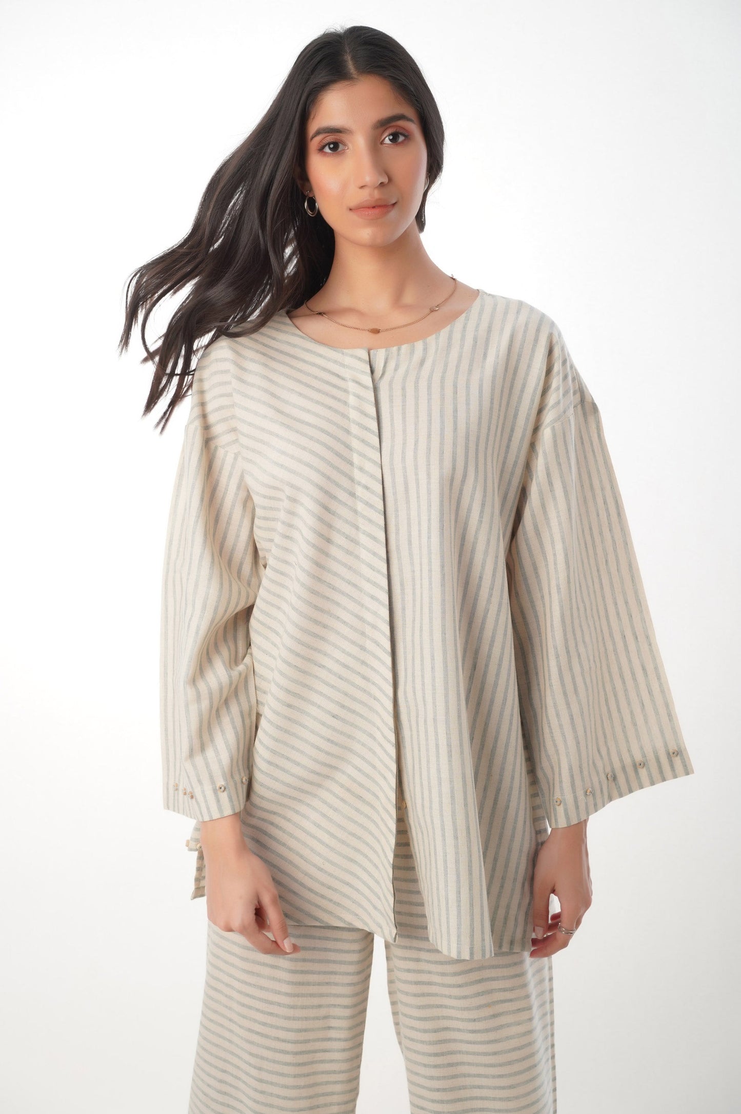 Stitched 2 Piece Yarn Dyed Co-ord Set