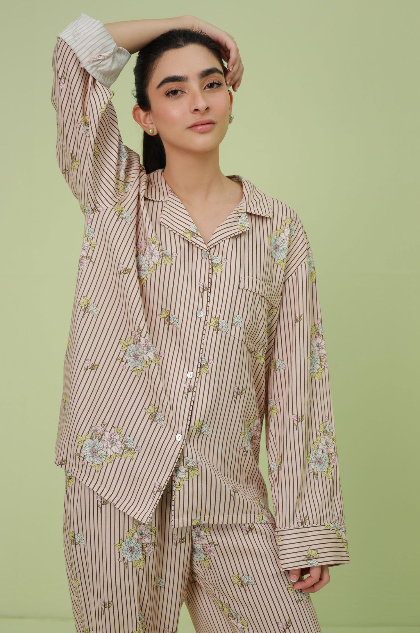 2 Piece PJ Set - Brown