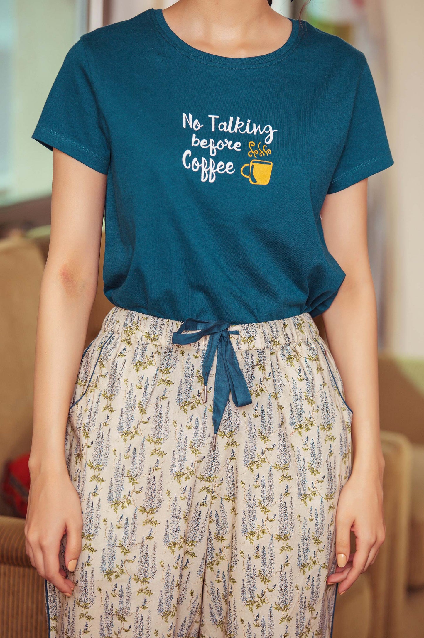 Printed Crew Neck Tee