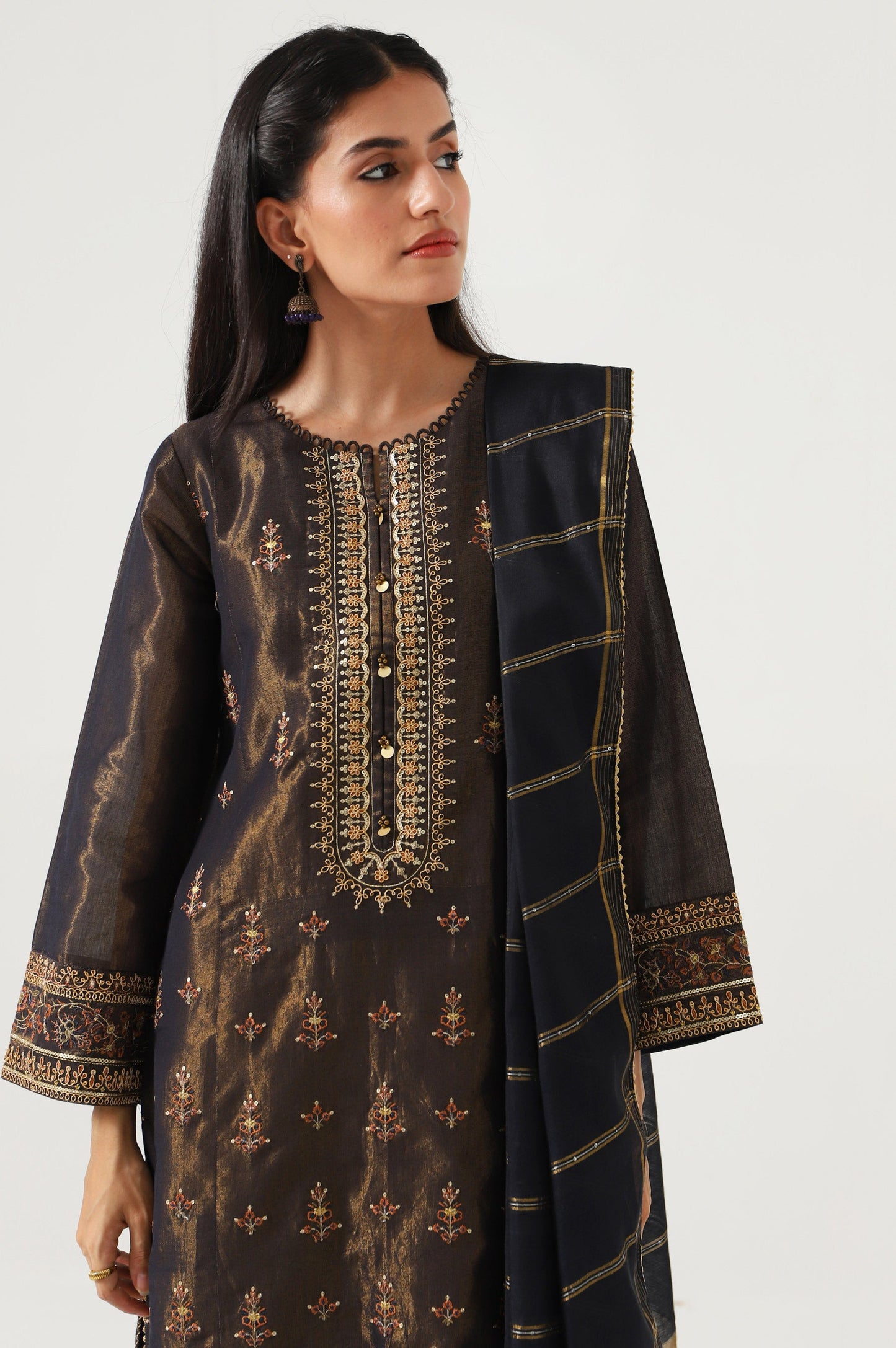 3 Piece Unstitched Embroidered Mysuri Suit