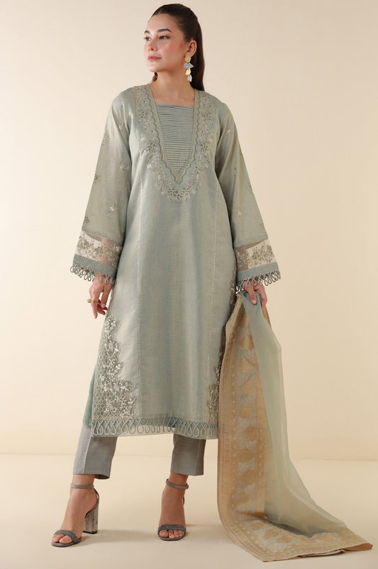 Unstitched 3 Piece Embroidered Mysuri Suit