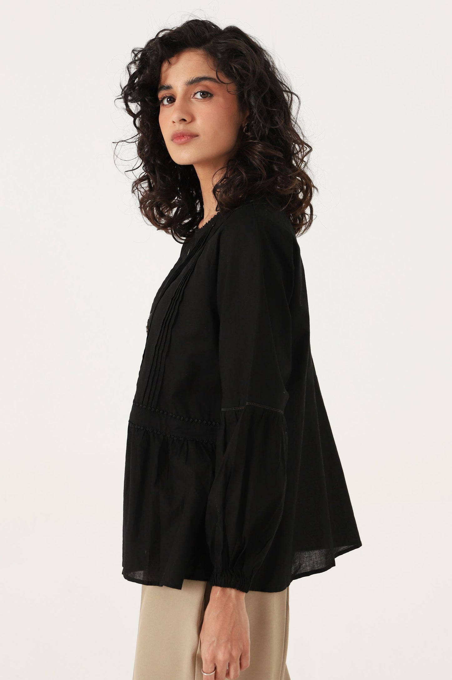 Stitched 1 Piece Cambric Top