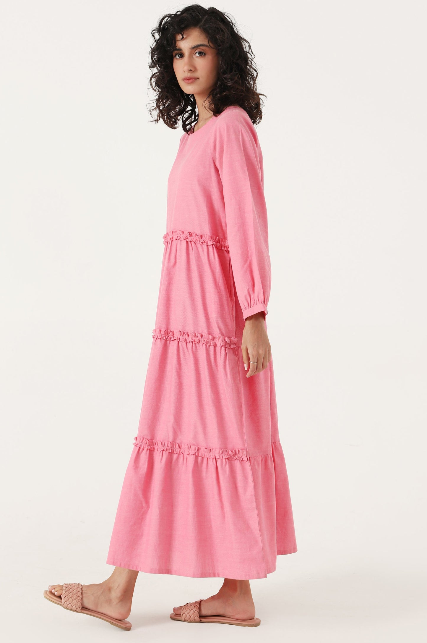 Stitched 1 Piece Yarn dyed Dress