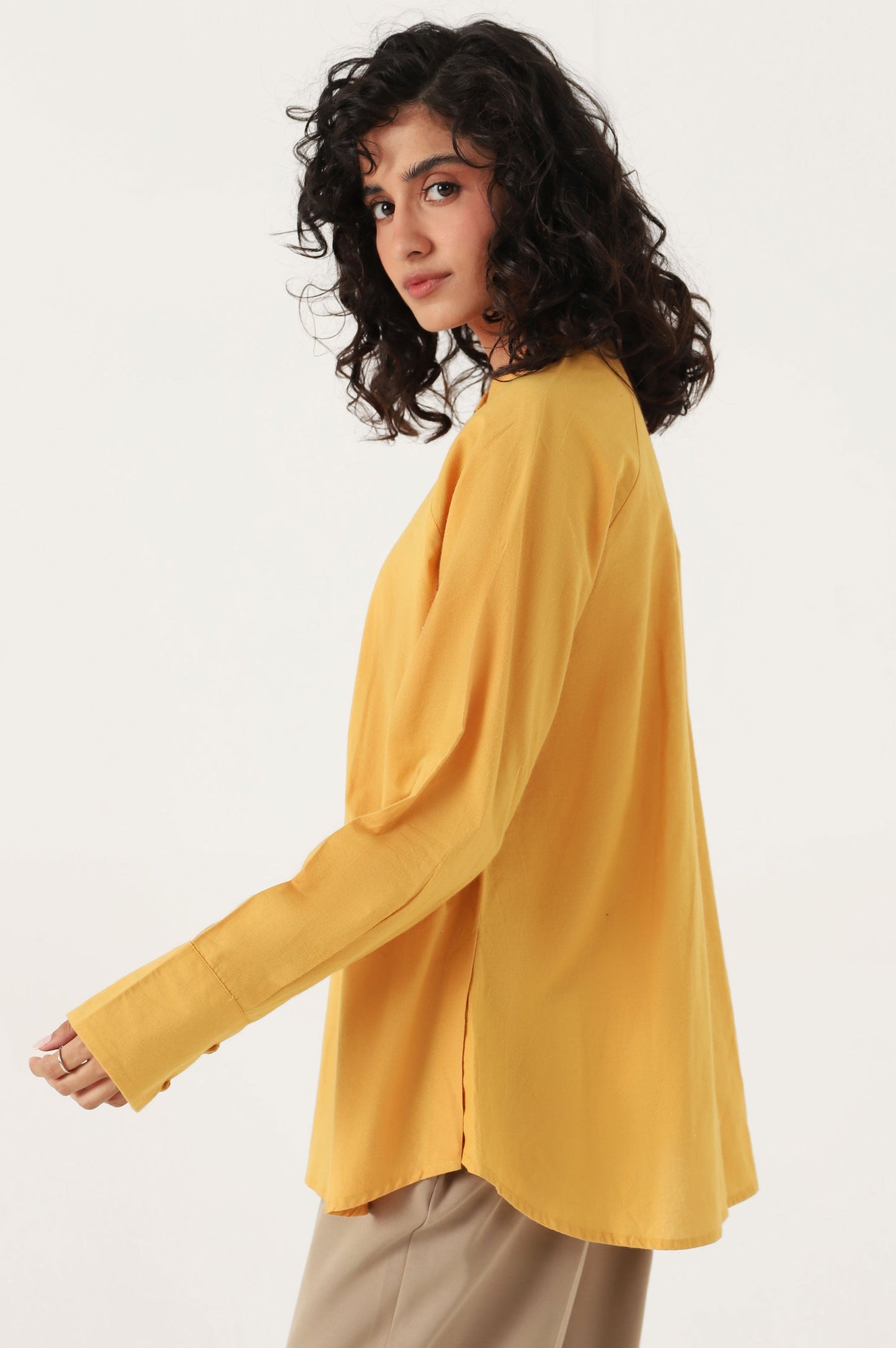 Stitched 1 Piece Yarn Dyed Printed Top